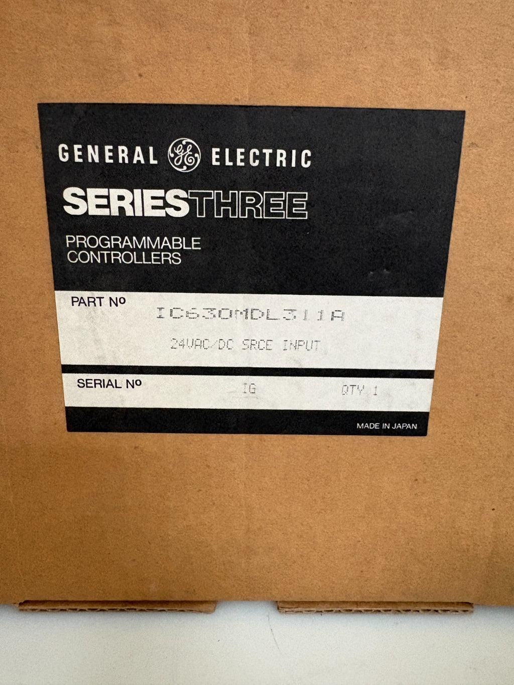 GE FANUC SERIES 3 24 VAC/DC SOURCE INPUT IC630MDL 311 A4