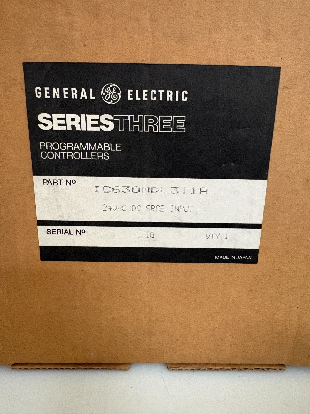 GE FANUC SERIES 3 24 VAC/DC SOURCE INPUT IC630MDL 311 A4