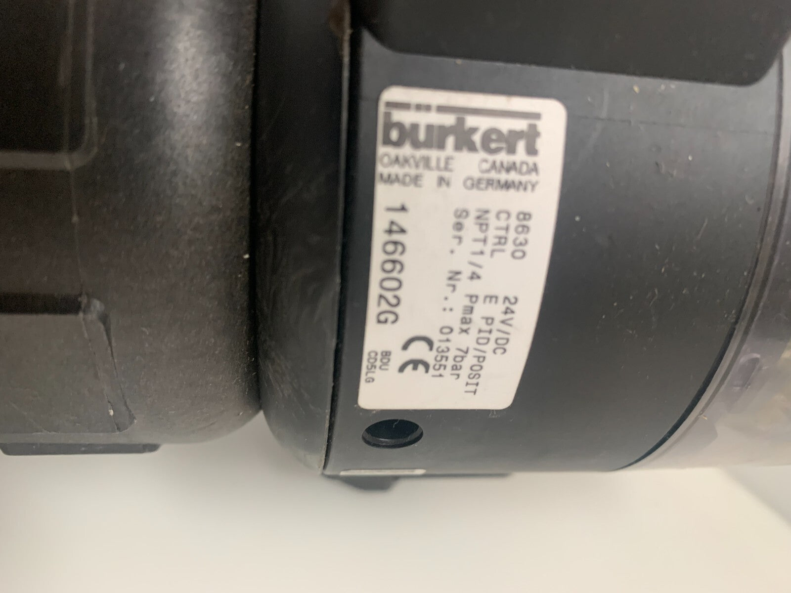 BURKERT  Single Act Control Valve System  8630