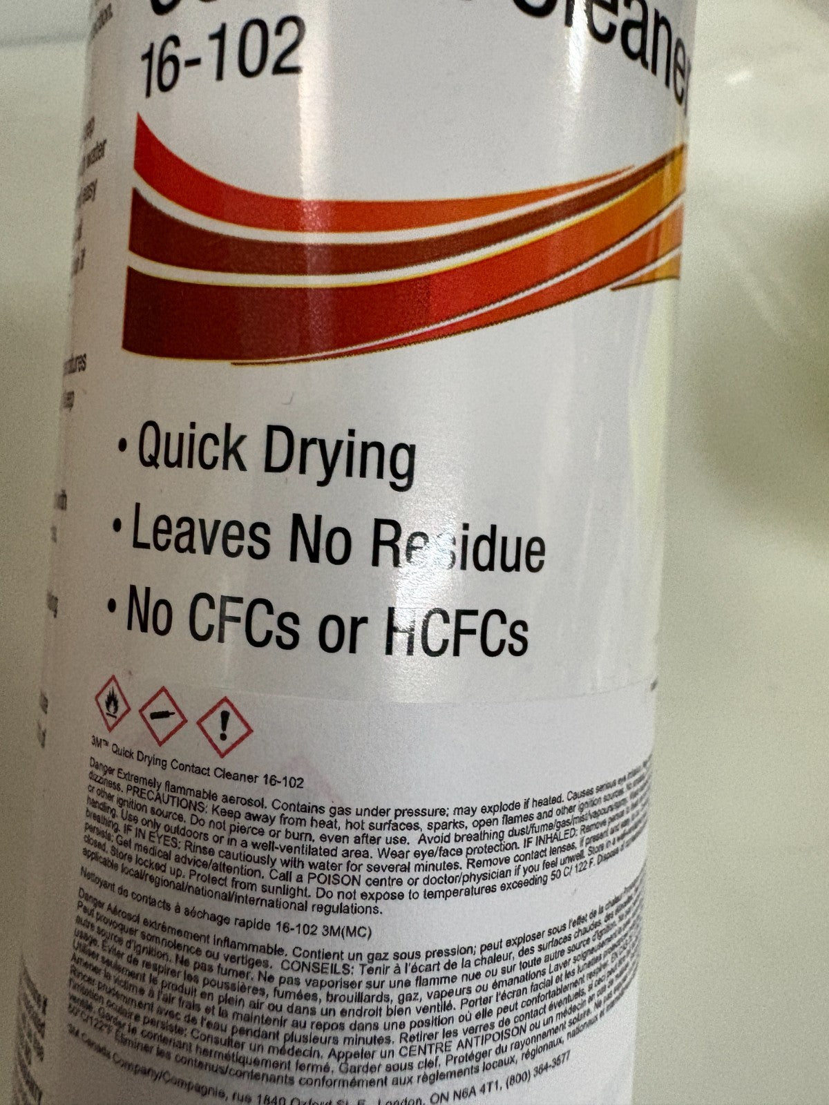 3M QUICK DRYING CONTACT CLEANER #16-102 12 X 10.5 OZ PER CASE1