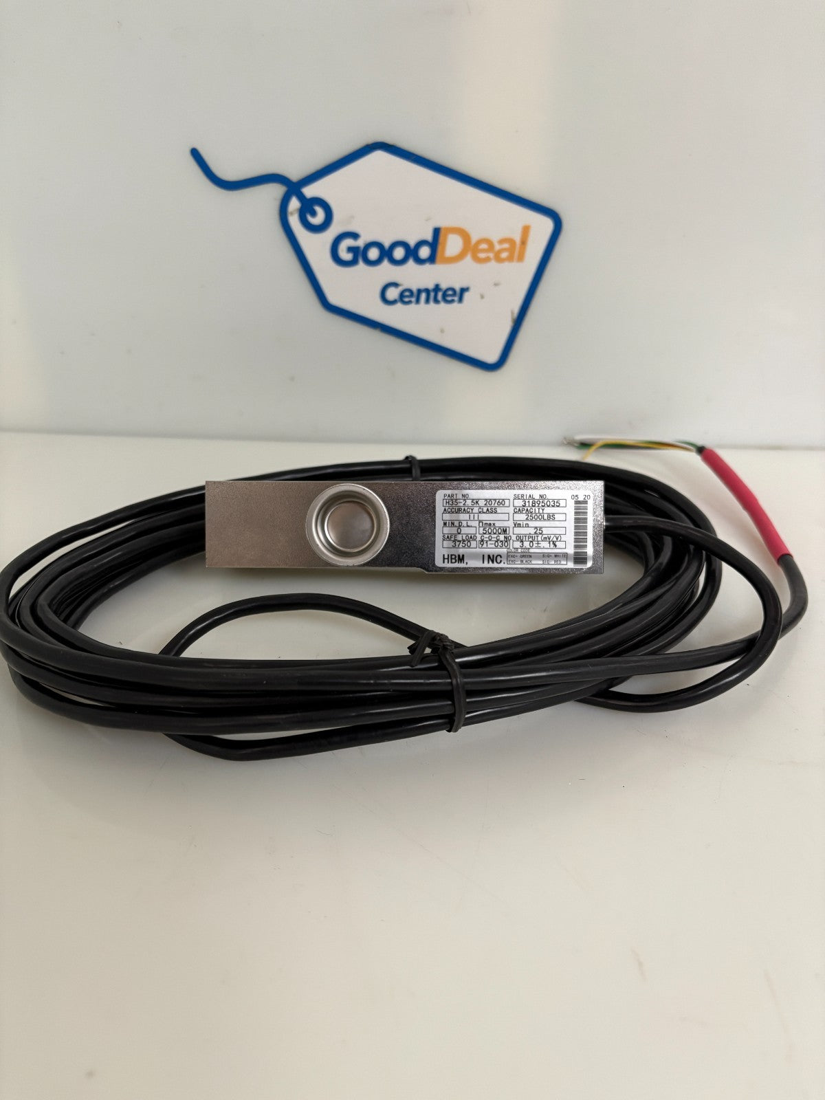 HBM SCANPRO 2500LBS LOAD CELL H35-2.5 K 20760