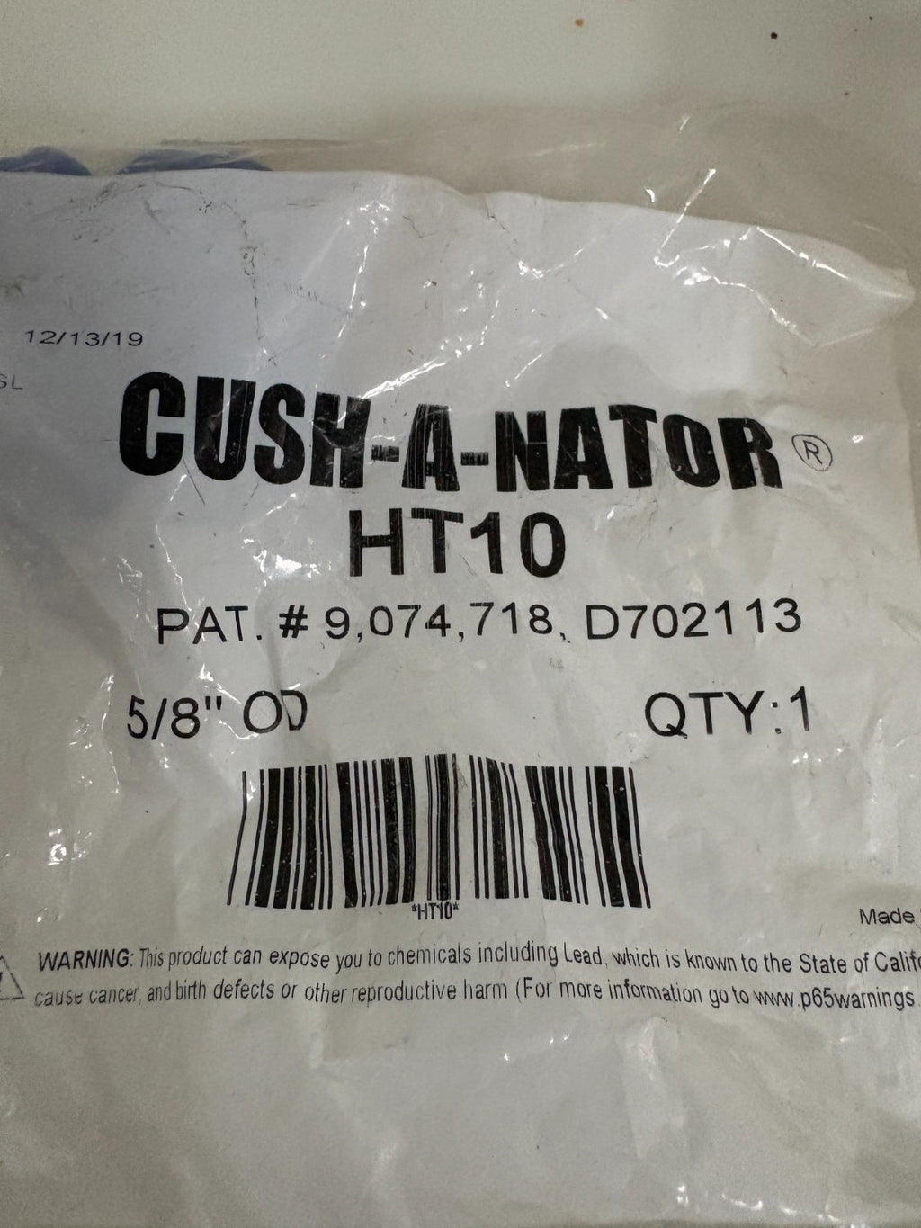 LOT OF 3 CUSH-A-NATOR HT-10 5/8 OD2