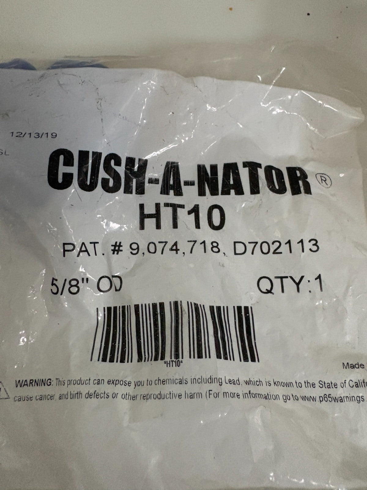 LOT OF 3 CUSH-A-NATOR HT-10 5/8 OD2
