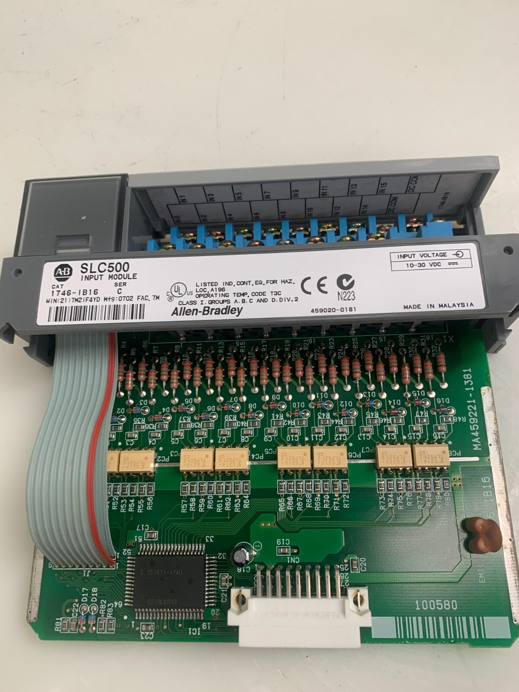 ALLEN-BRADLEY SLC500 Input Module  1746-1B16  Ser C