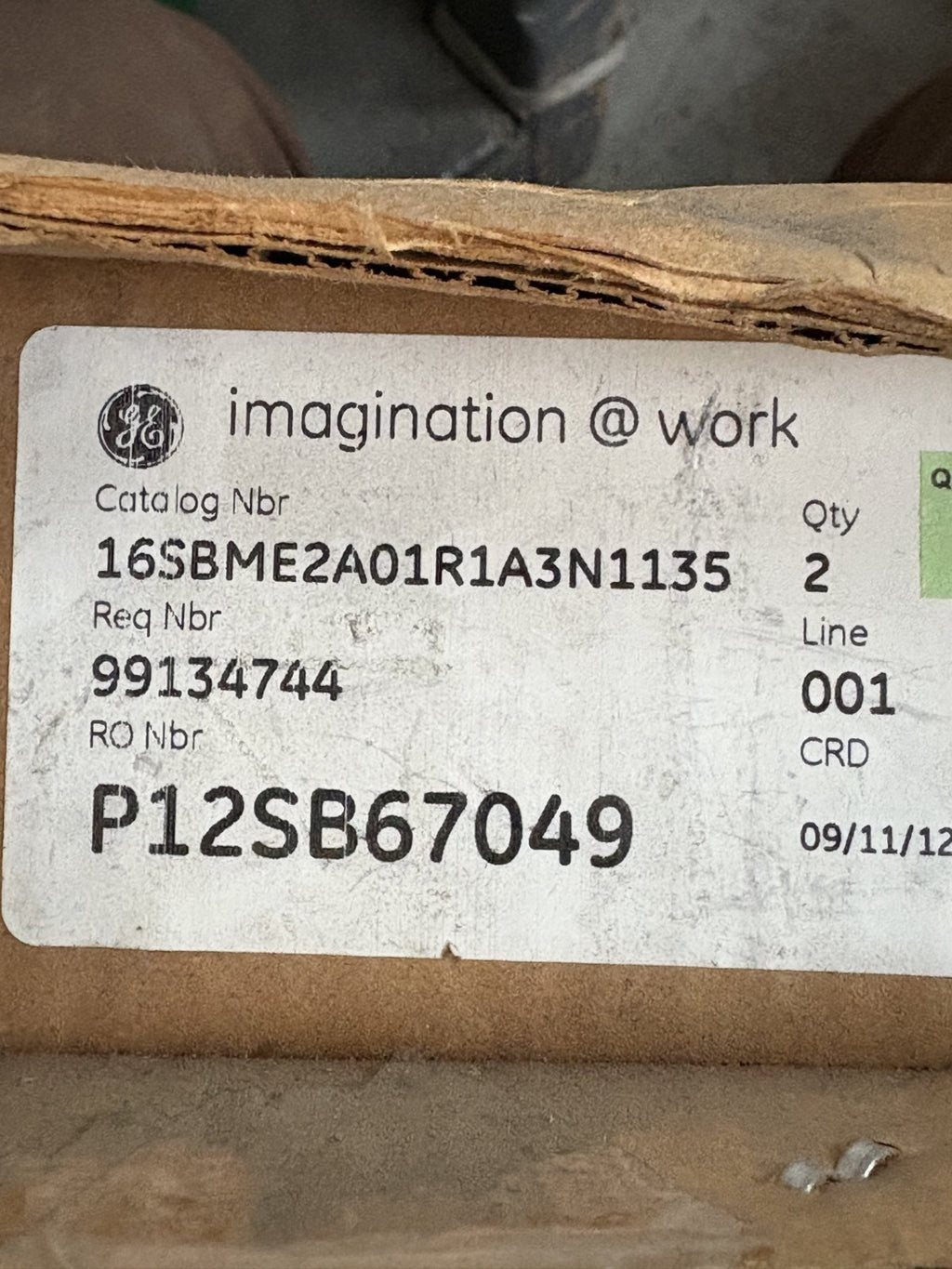 GENERAL ELECTRIC SBM SWITCH NP202490 E2A01R1A3N14