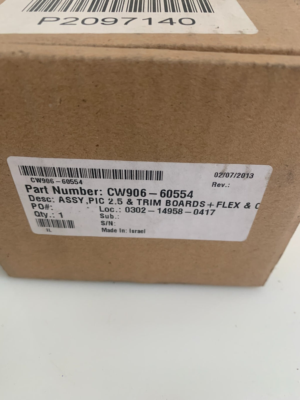 HP SCITEX CW906-60554 ASSY PIC 2.5 & TRIM BOARDS + FLEX1