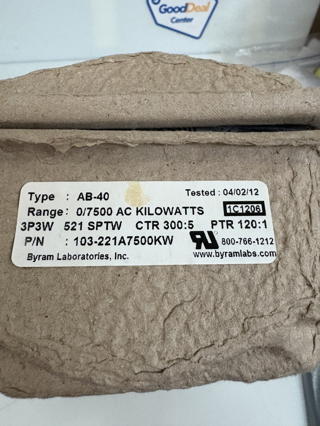 YOKOGAWA AB-40 0-7500 AC KILOWATTS METER