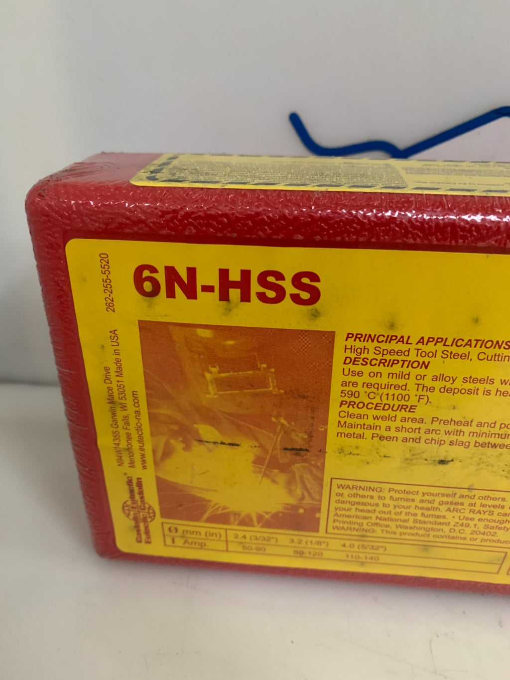 CASTOLIN EUTECTIC 6N-HSS HIGH SPEED TOOL STEEL 6.15LB1