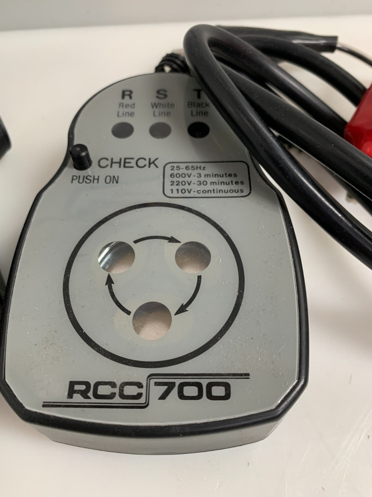 RCC ELECTRONICS  RCC700  Phase Rotation Indicator