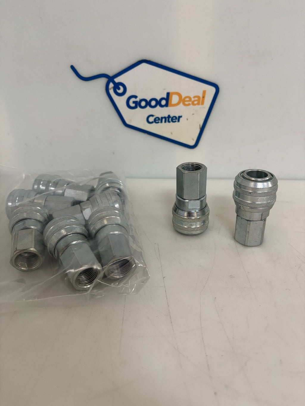 LOT OF 9 TOPRING TOMCO T4000 3/8 QUICK COUPLER ONE WAY SHUT OFF0