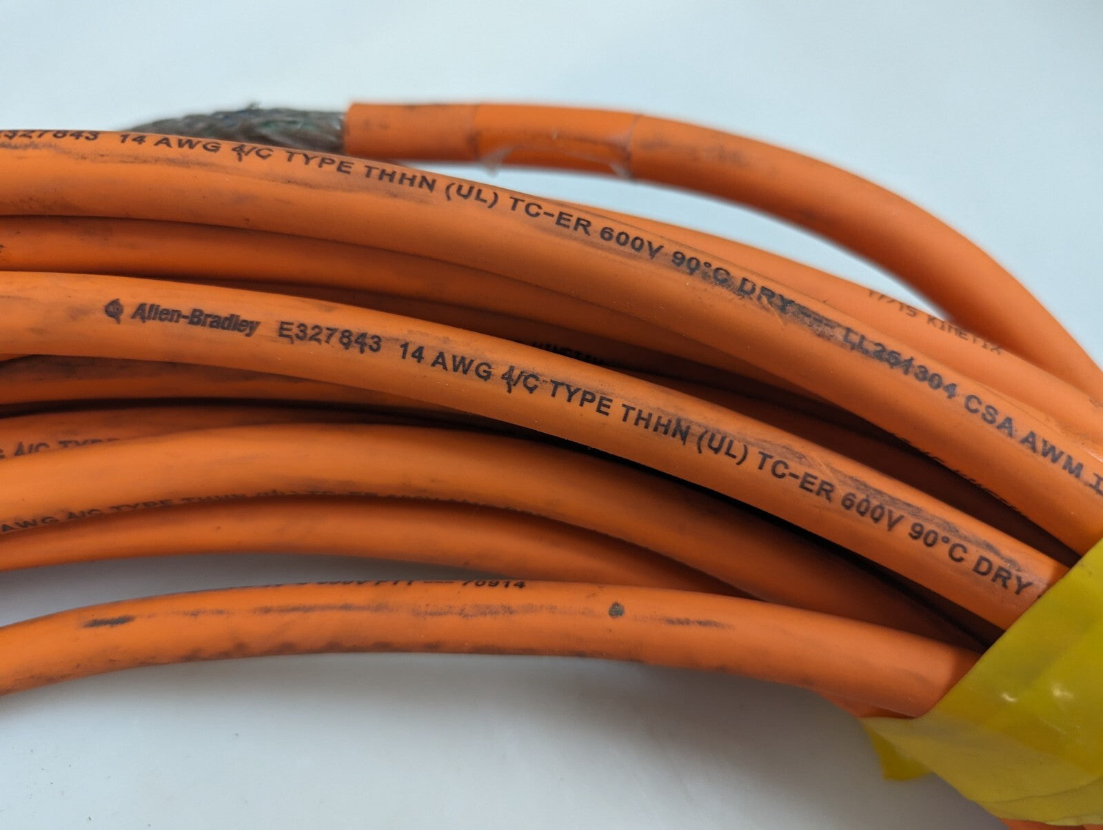 Allen-Bradley E327843 LL251304 Kinetix Cable 14AWG 50 Ft long