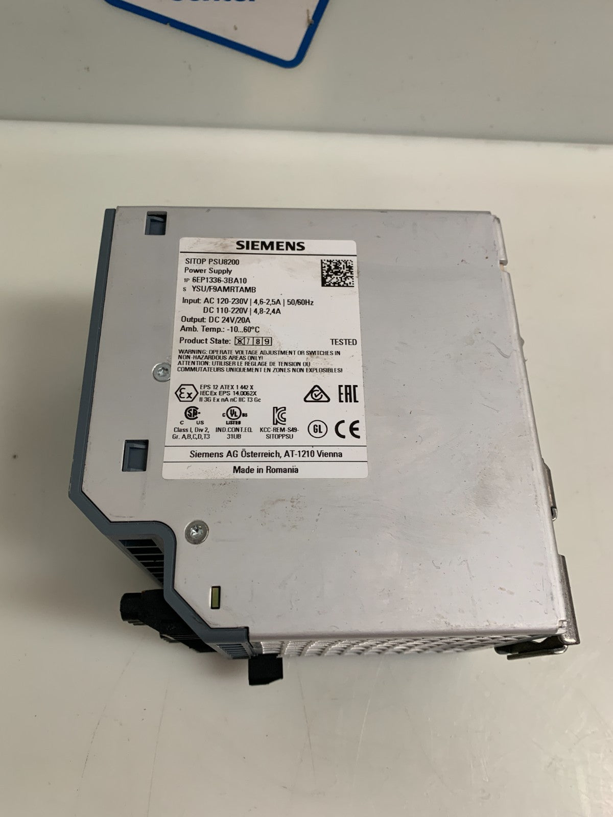 SIEMENS SITOP PSU 8200 STABILIZED POWER SUPPLY 6EP1336-3BA102