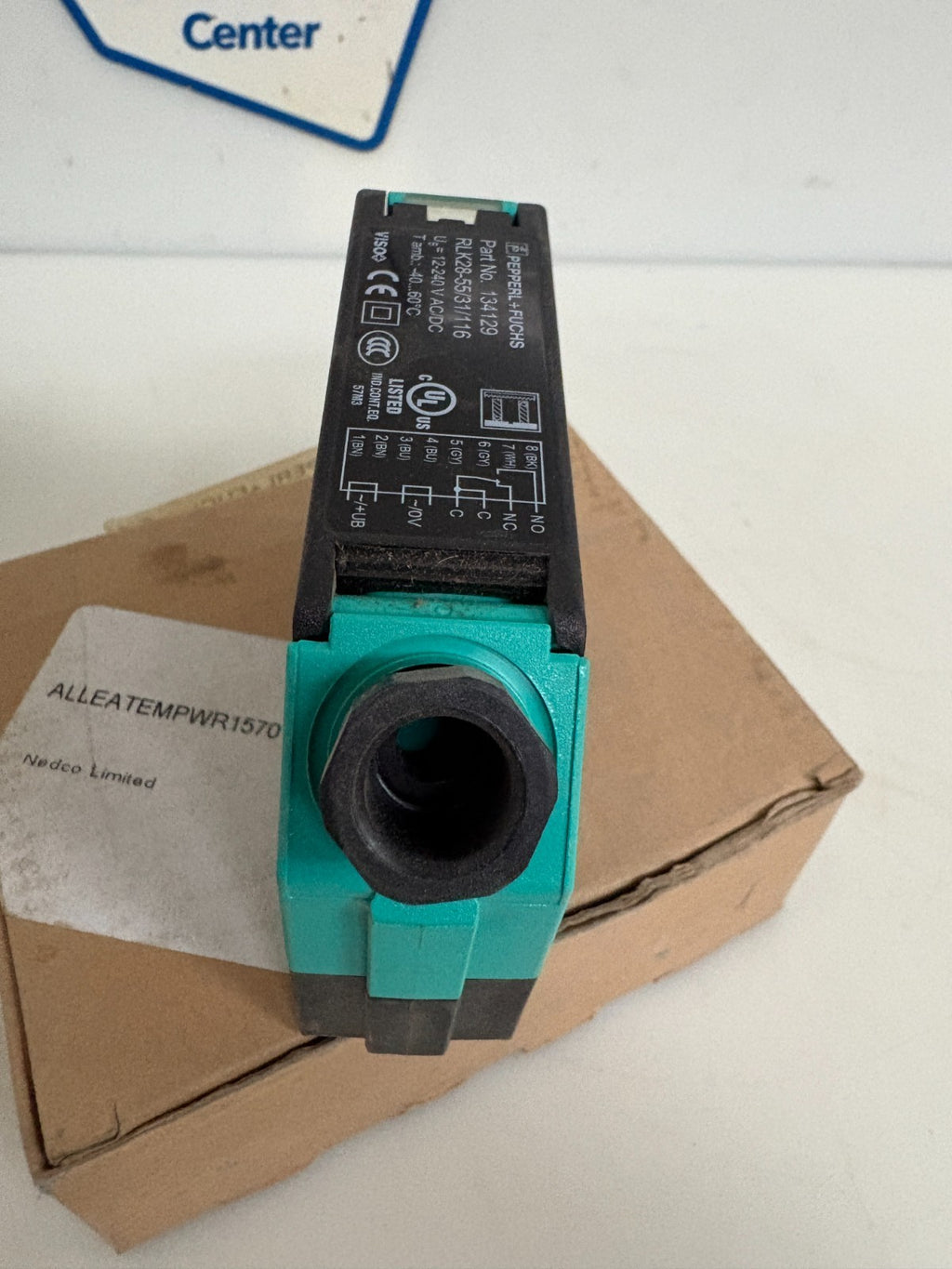 PEPPERL & FUCHS RETROFLECTIVE SENSOR 134129 TYPE RLK28-55/31/1162