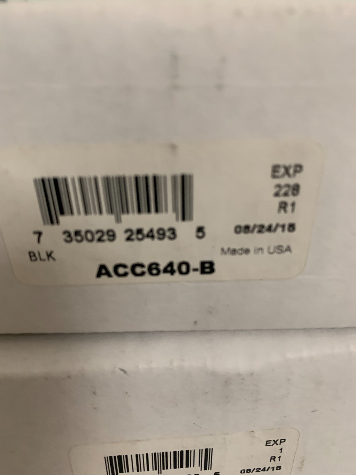 LOT OF 4 PEERLESS ACC640-B BLACK ESCUTCHEON RING