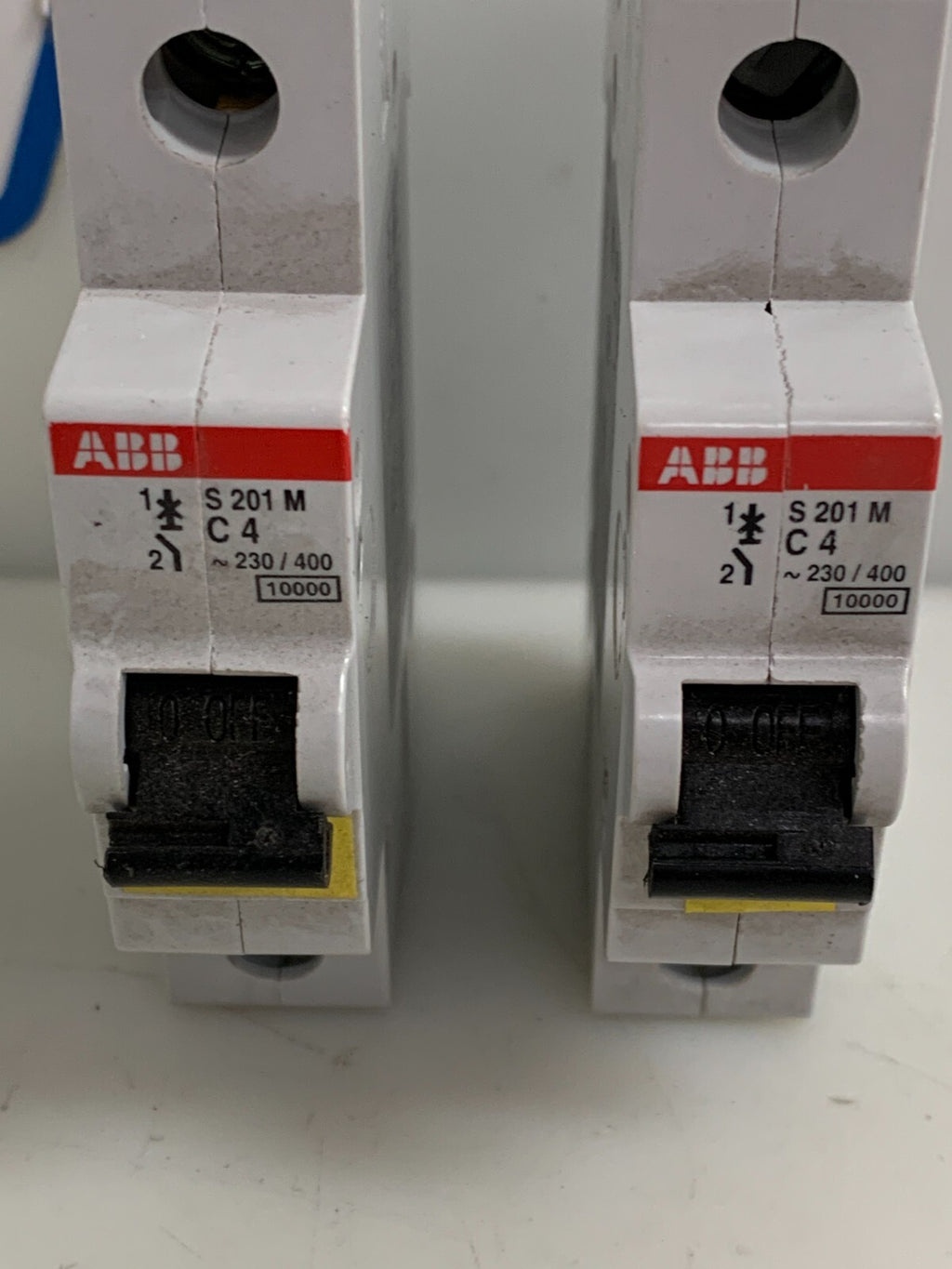 LOT OF 2 ABB CIRCUIT BREAKER S 201 M C4