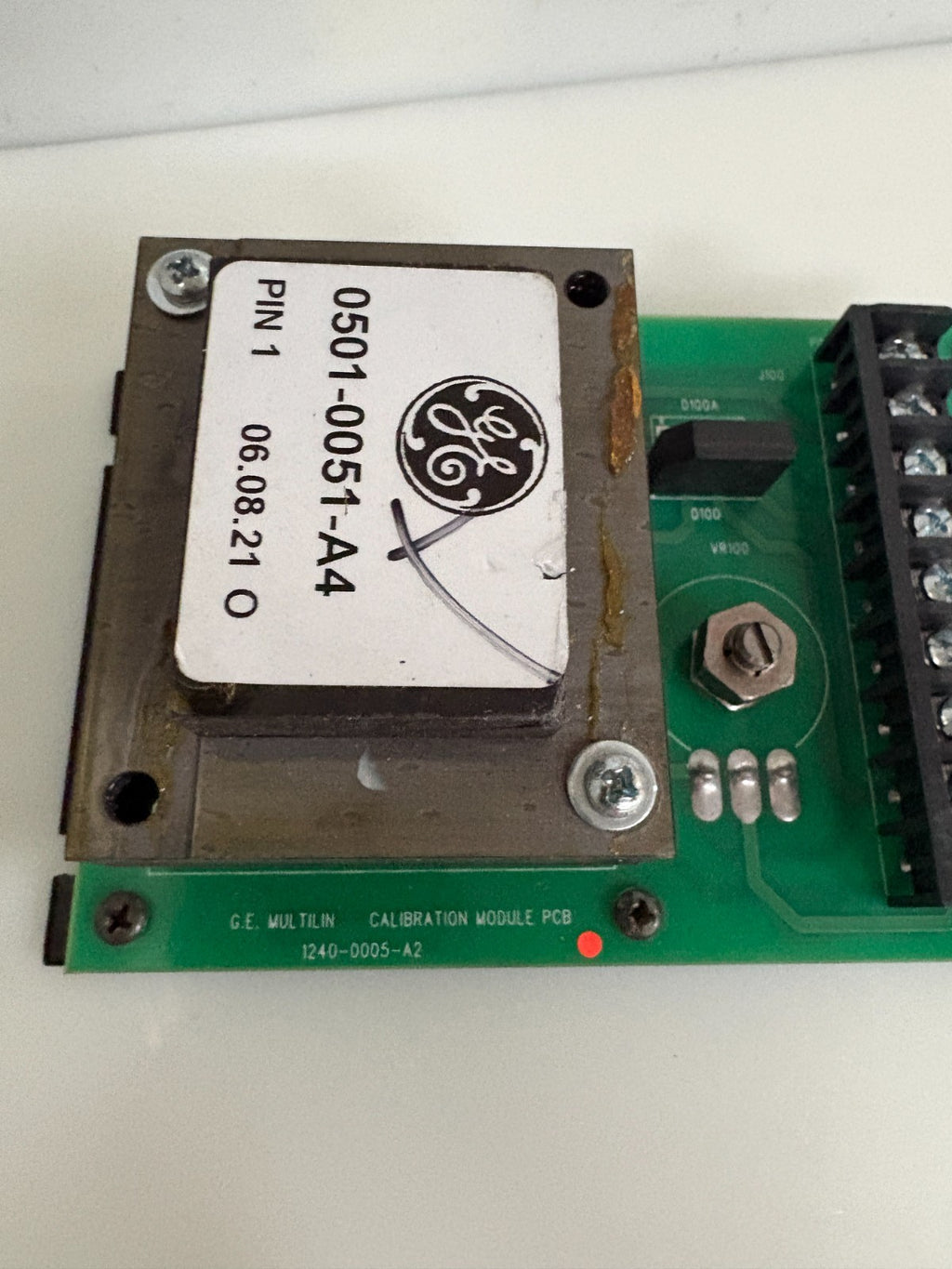 GENERAL ELECTRIC MULTILIN 1240-0005-A2 CALIBRATION MODULE BOARD 0501-0051-A4