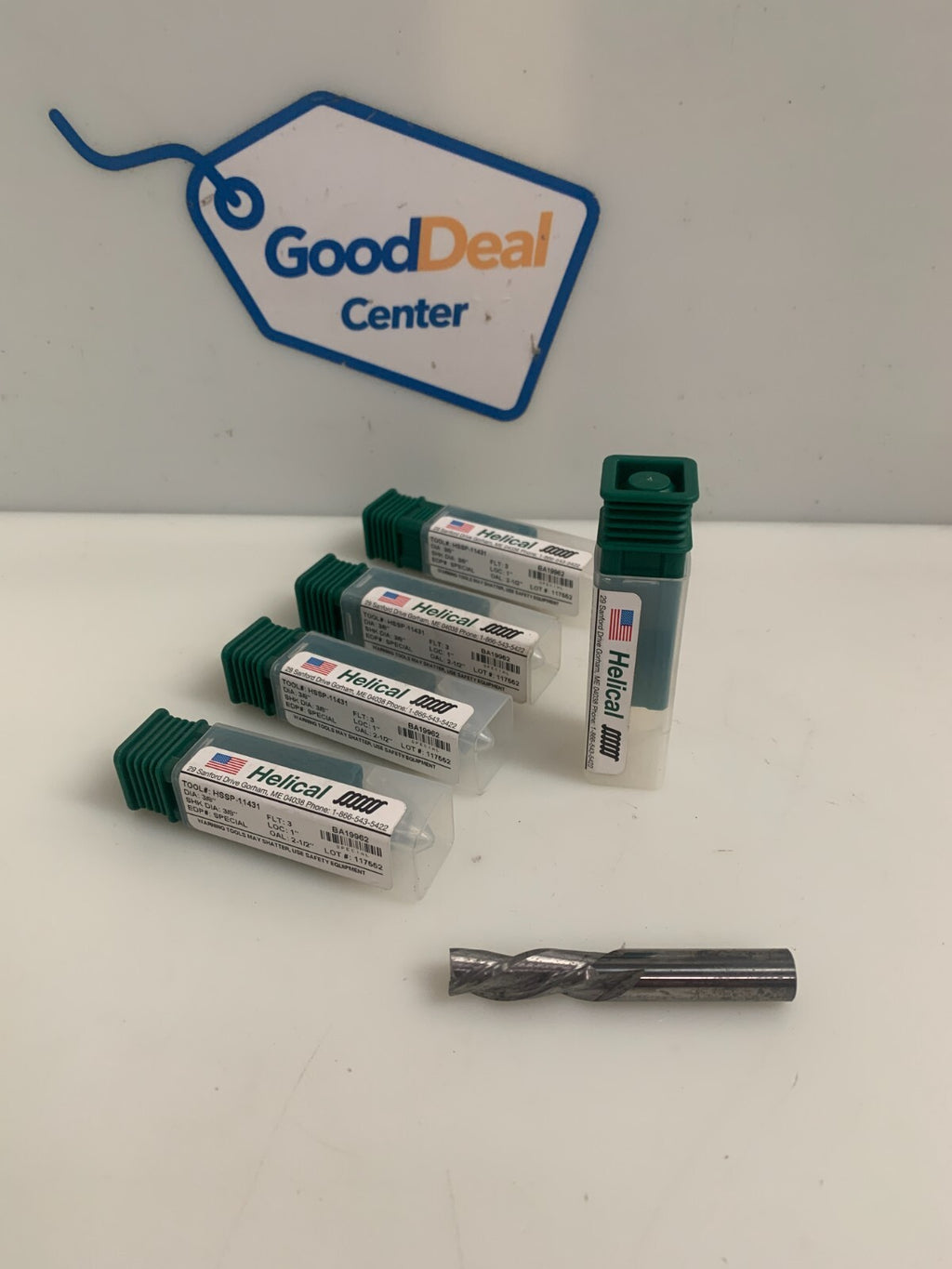 LOT OF 5  HELICAL MILL 3/8" BIT #4SSP-11431