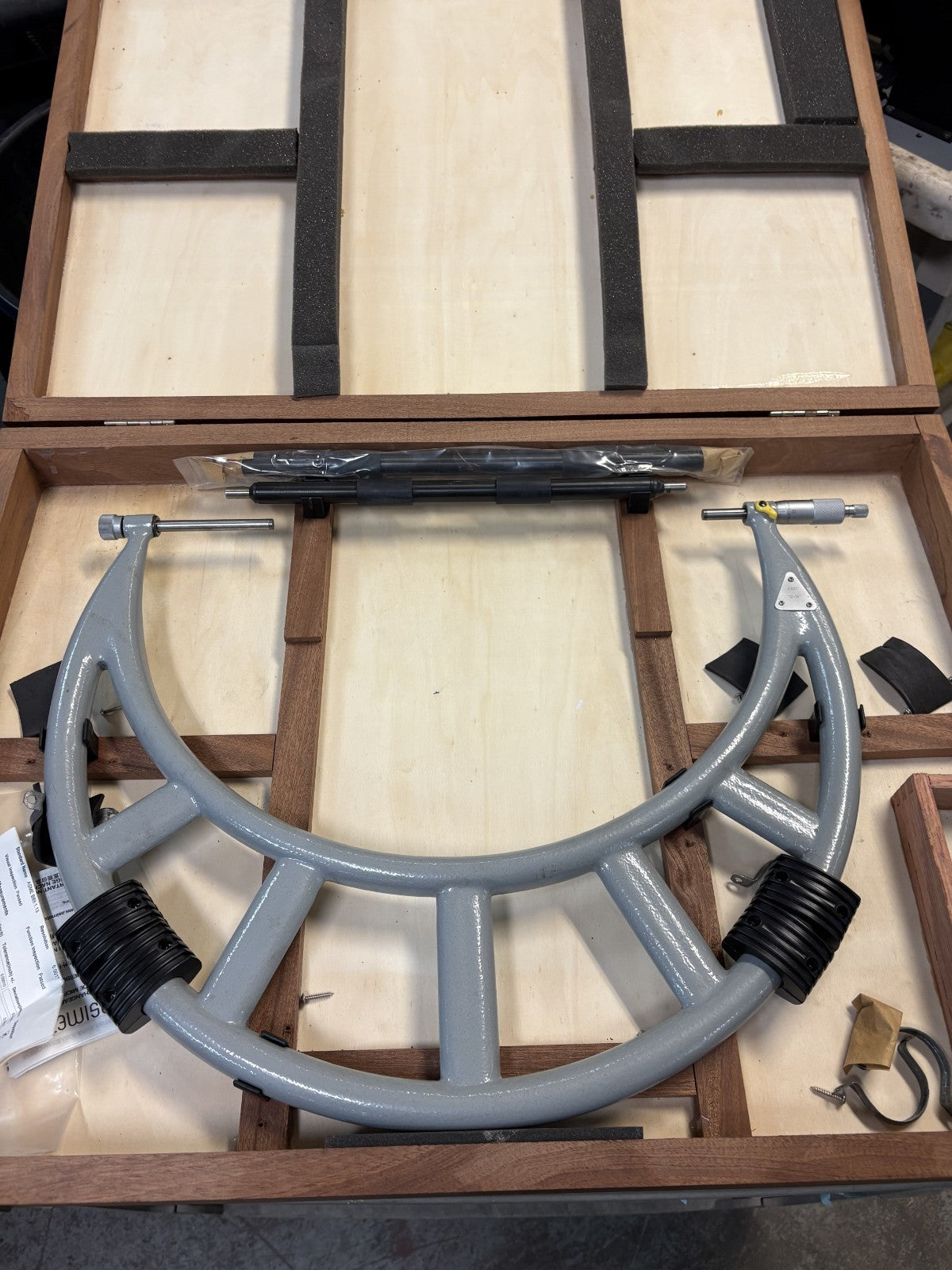 ASIMETO #111-16-1 12-16 " X0.001 INTERCHANGEABLE ANVIL OUTSIDE MICROMETER0