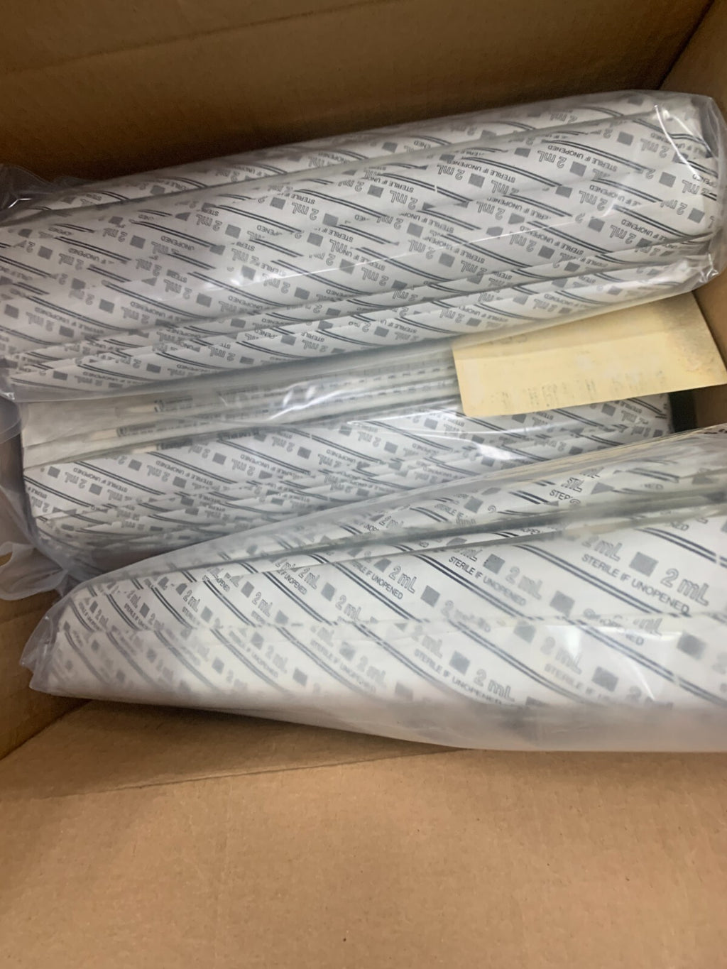 LOT OF 3 KIMBLE SEROLOGICAL PIPETS 2ML  125 PER BAG 56900-21100