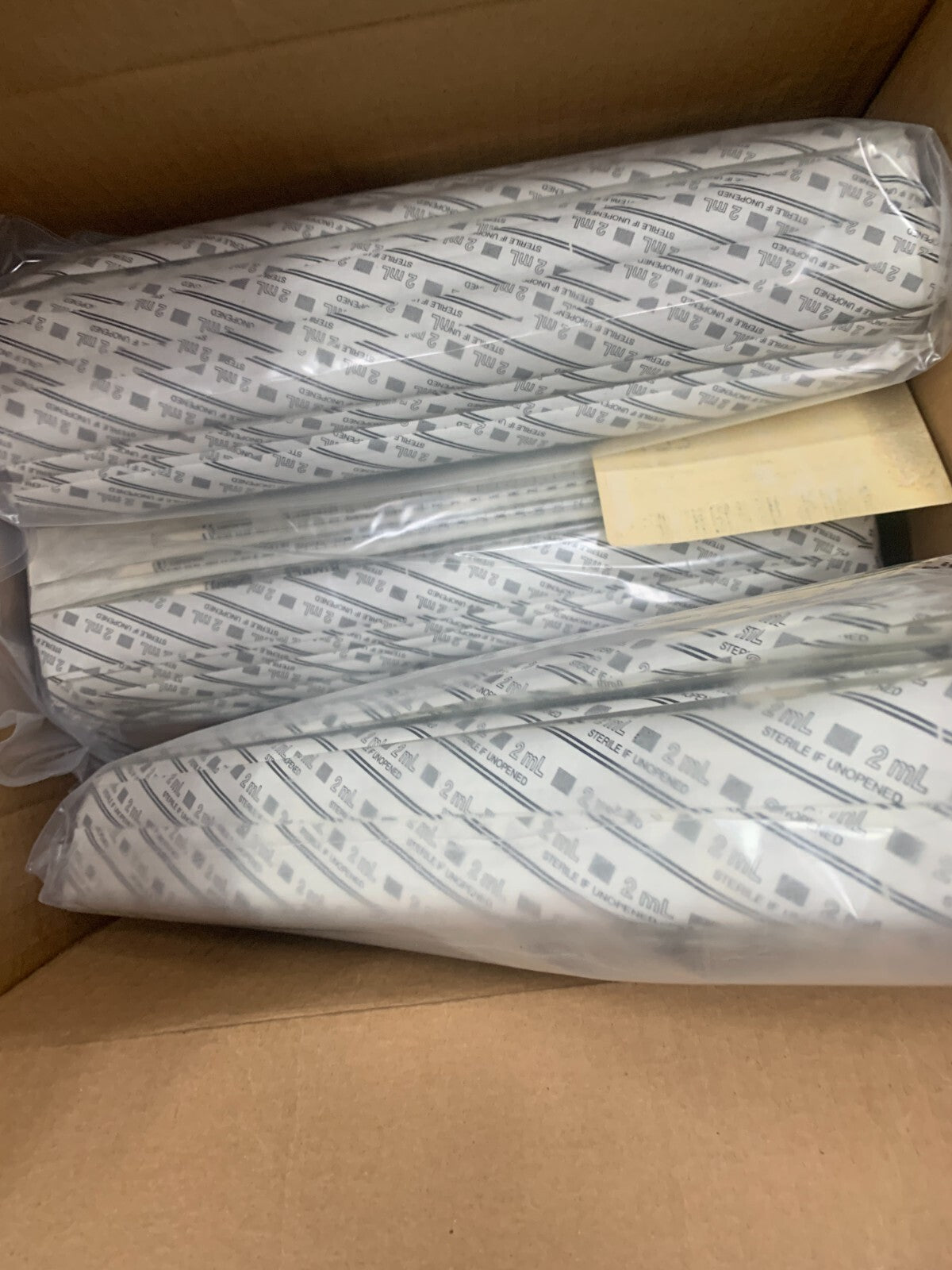 LOT OF 3 KIMBLE SEROLOGICAL PIPETS 2ML  125 PER BAG 56900-21100