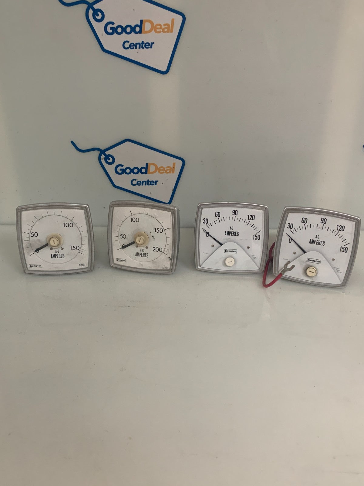 CROMPTON INST MIX LOT OF 4 PANEL AMP METER 3X 0-150 AND 1X 0-2000