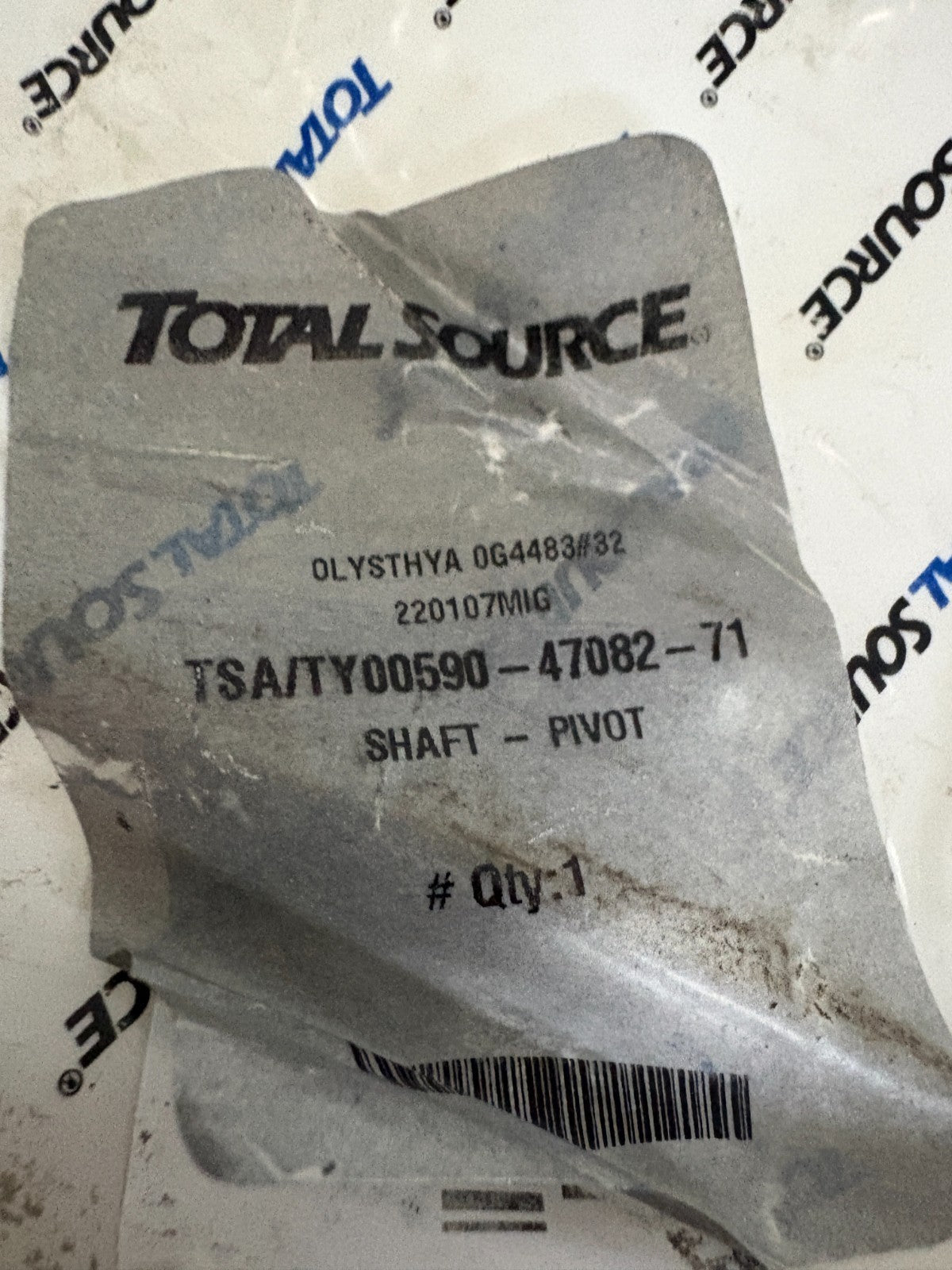 LOT OF 2 TOTAL SOURCE SHAFT PIVOT TSA/RA 1026637-0012