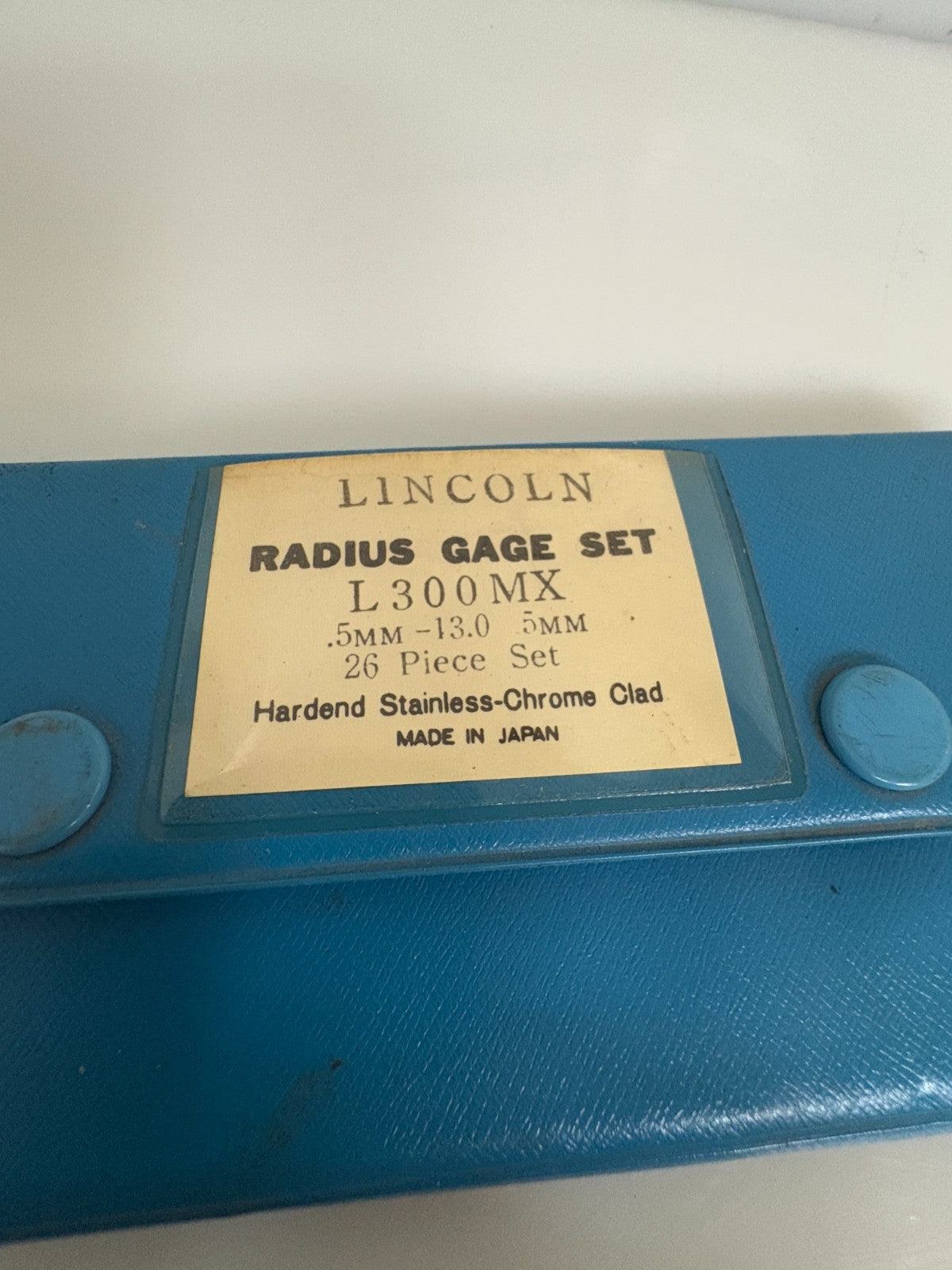 FUJIKOGU RADIUS GAGE SET LINCOLN L300 MX 26 PC SET1