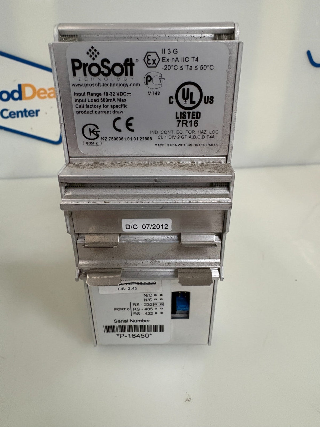 PROLINX ETHERNET GATEWAY MODBUS PLUS TO MODBUS TCP/IP PROSOFT 5303-MBP-DFNT