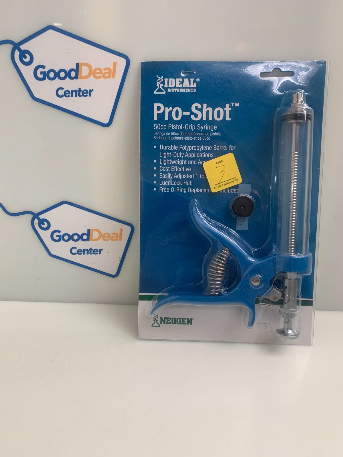Ideal Instruments Pro Shot 50cc Economy Pistol Grip Repeater Syringe