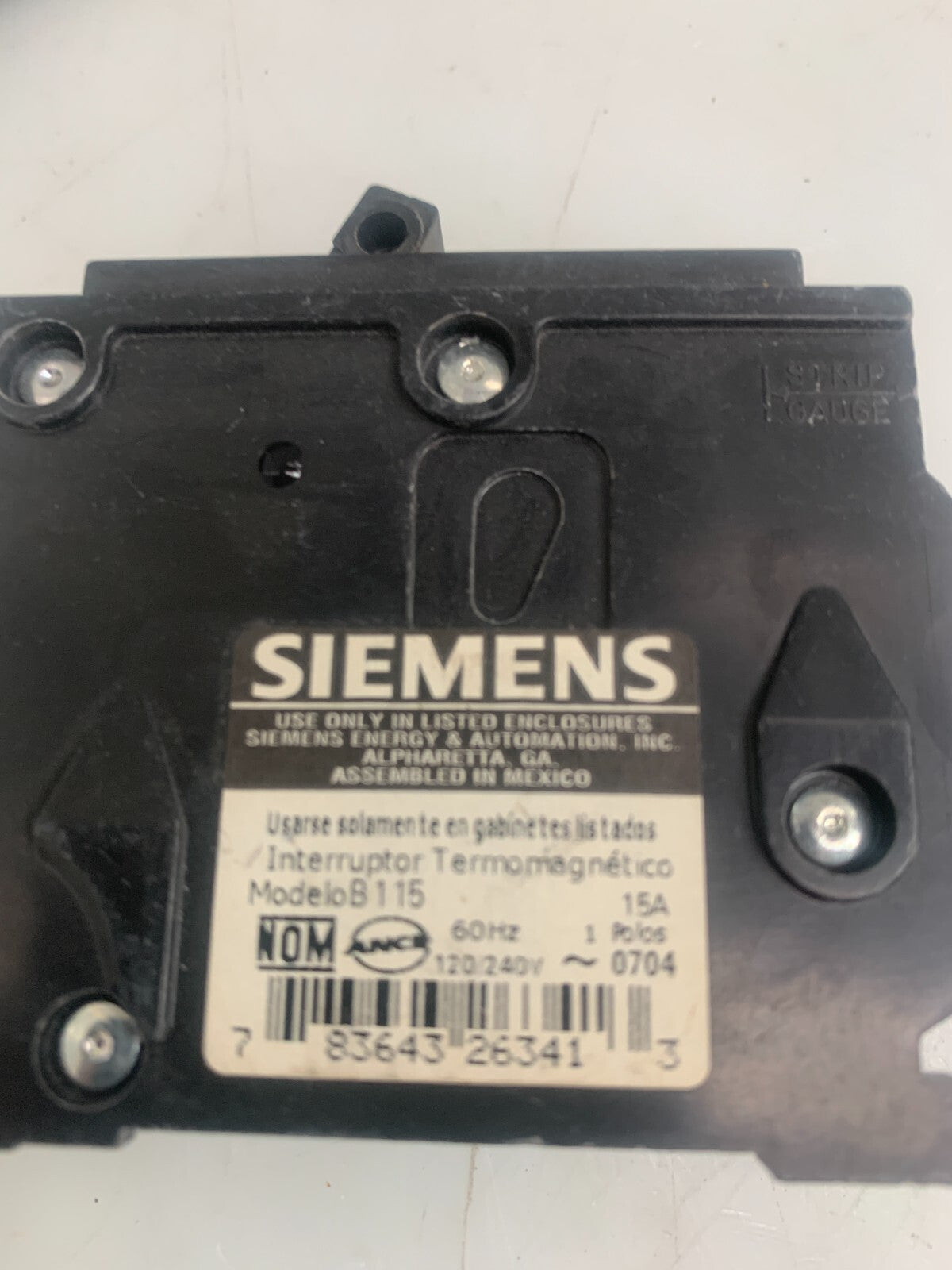 SIEMENS   B115  Case Circuit Breaker  (Lot of 7)