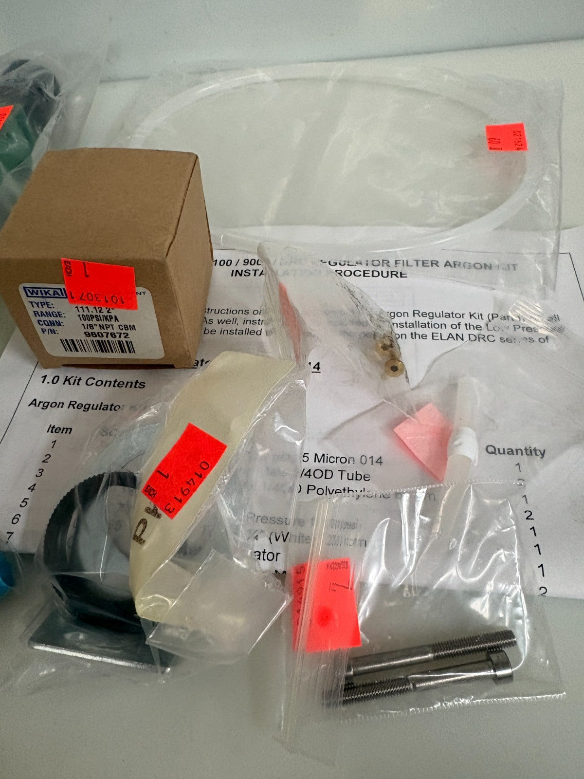 PERKIN ELMER FILTER/REGULATOR KIT FOR E 6000 N 812-0508 REV-A