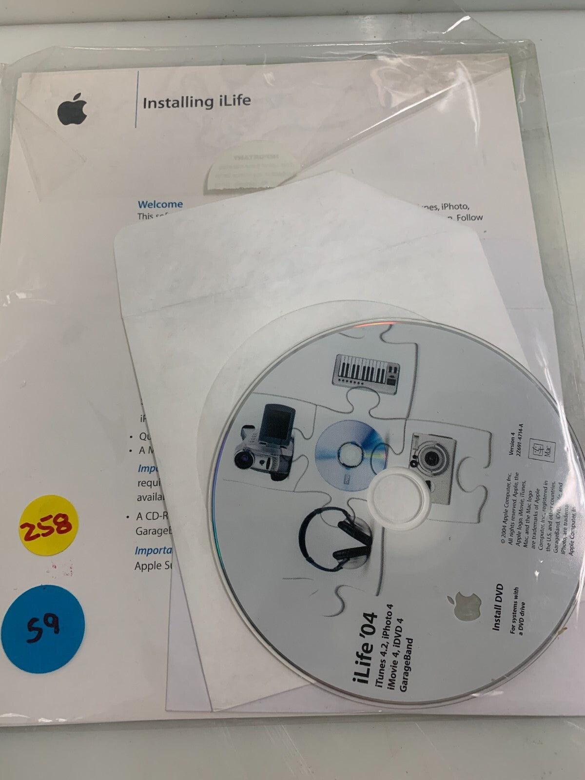 Apple iLife '04 Installation Disc0