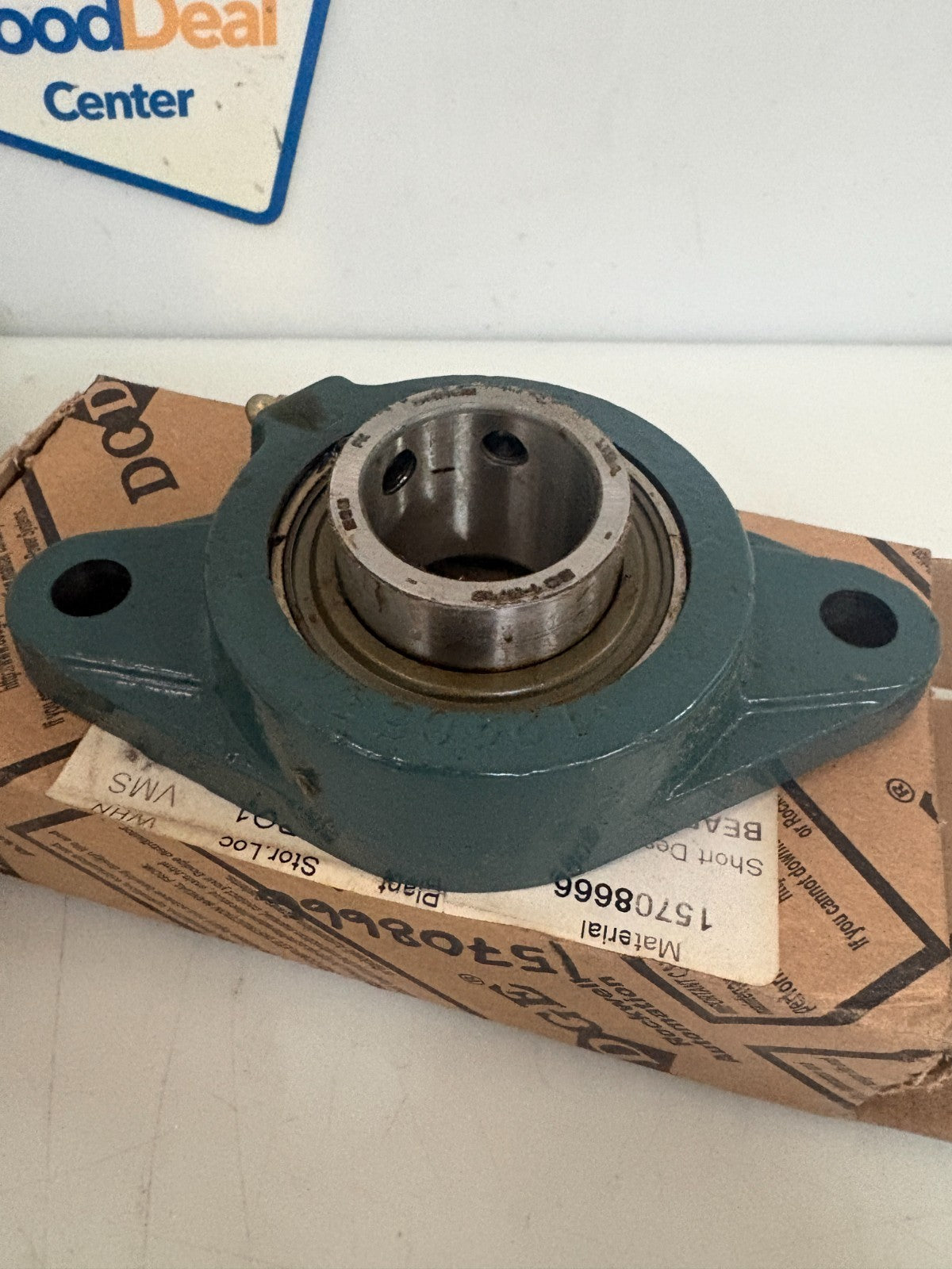 LOT OF 2 DODGE FLANGE MOUNT BALL BEARING 1" 3/16 F2BCC1031