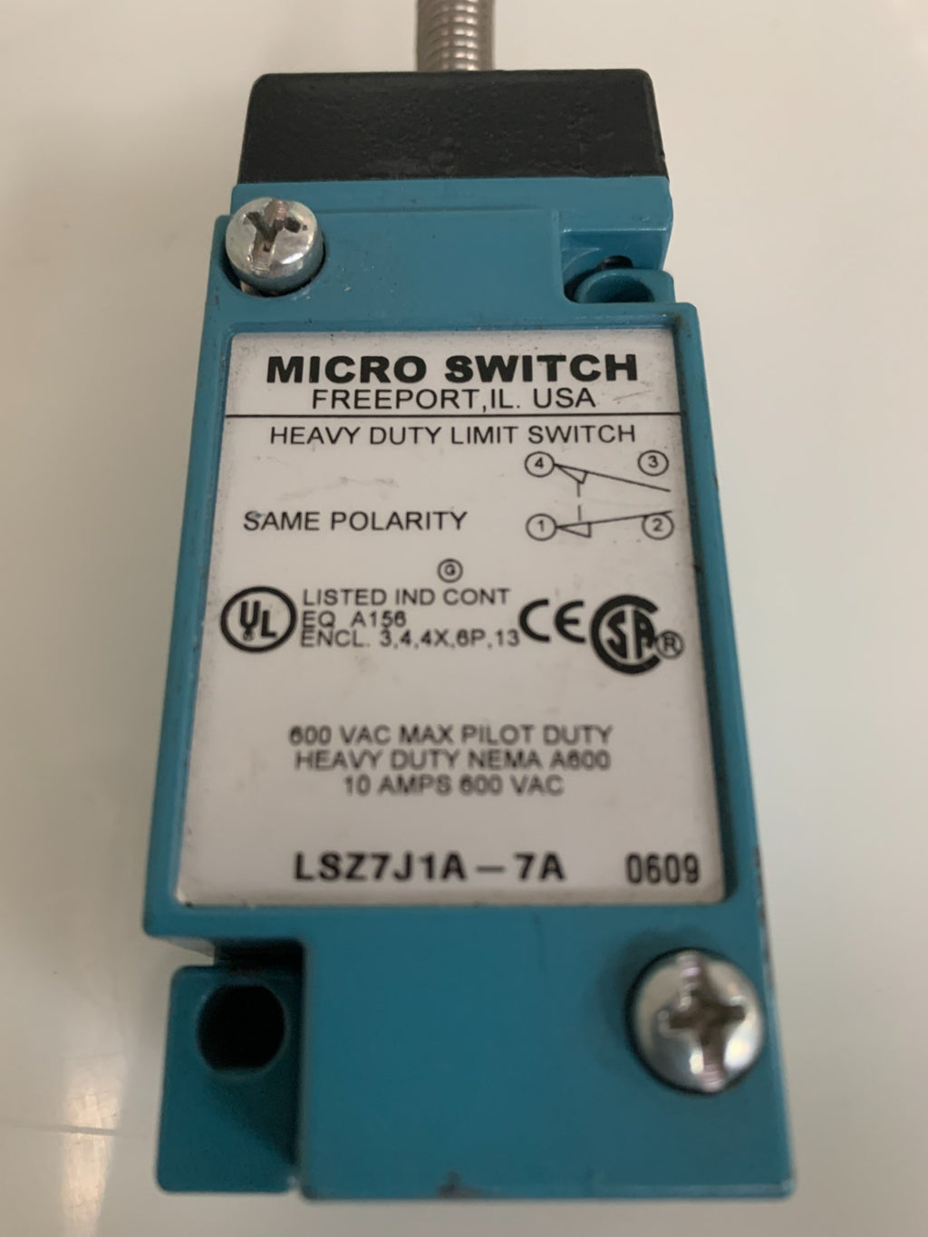 HONEYWELL MICRO SWITCH HEAVY DUTY LIMIT SWITCH LSJ1A-7A1