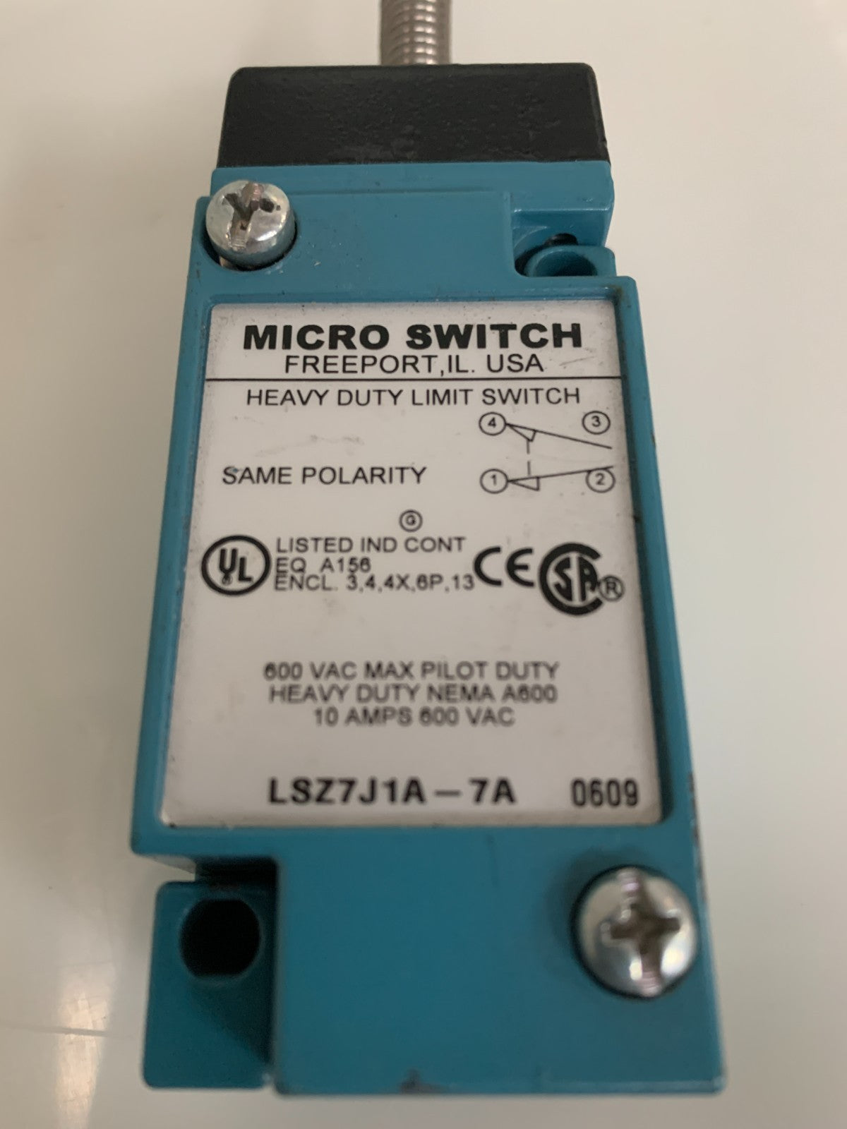 HONEYWELL MICRO SWITCH HEAVY DUTY LIMIT SWITCH LSJ1A-7A1