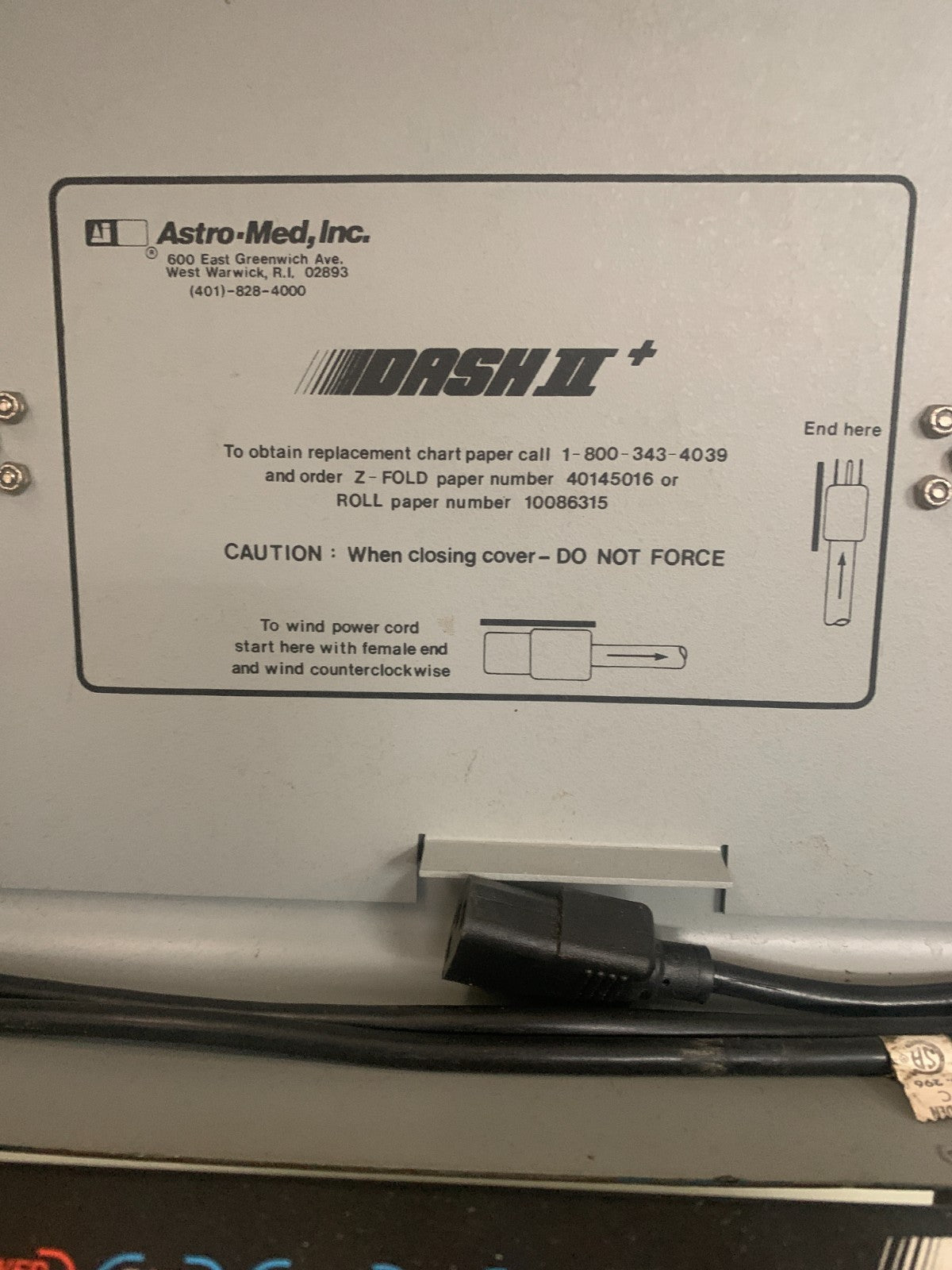 ASTRO MED DASH IT CHART RECORDER