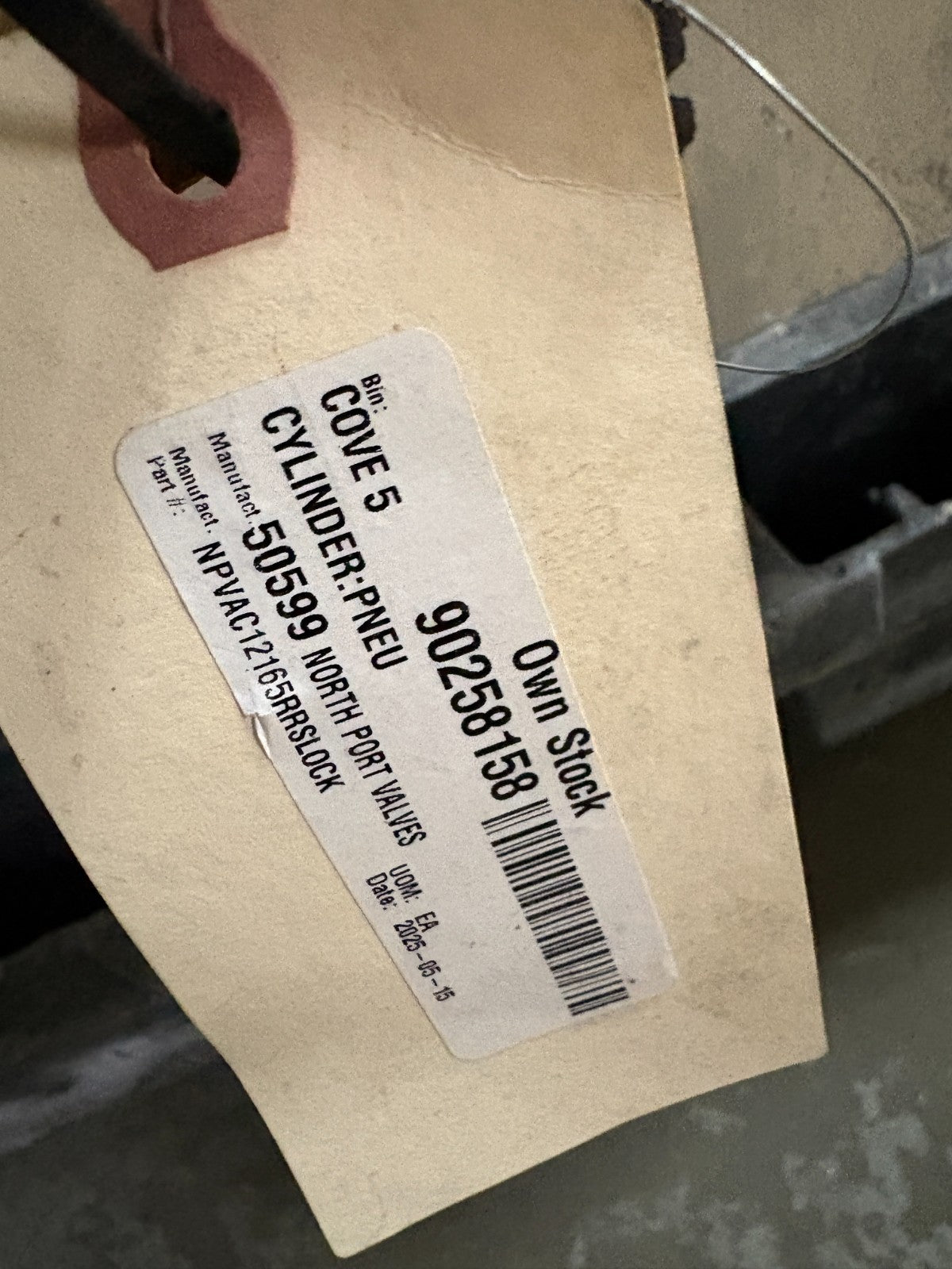 NORTH PORT VALVES PNEUMATIC CYLINDER NPVAC12165RRSLOCK #23-22488896
