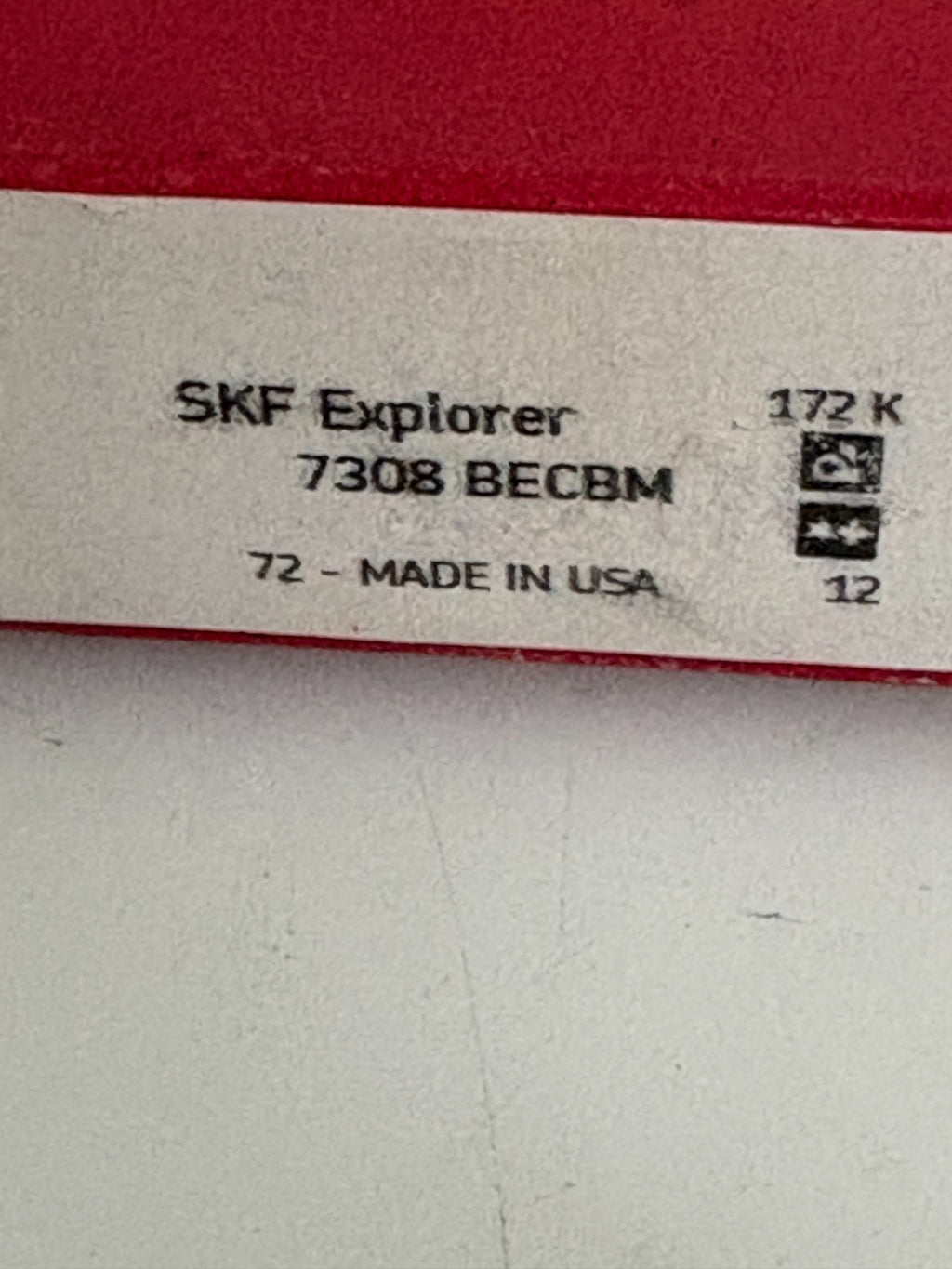 SKF EXPLORER ANGULAR CONTACT BALL BEARING #7308 BECBM