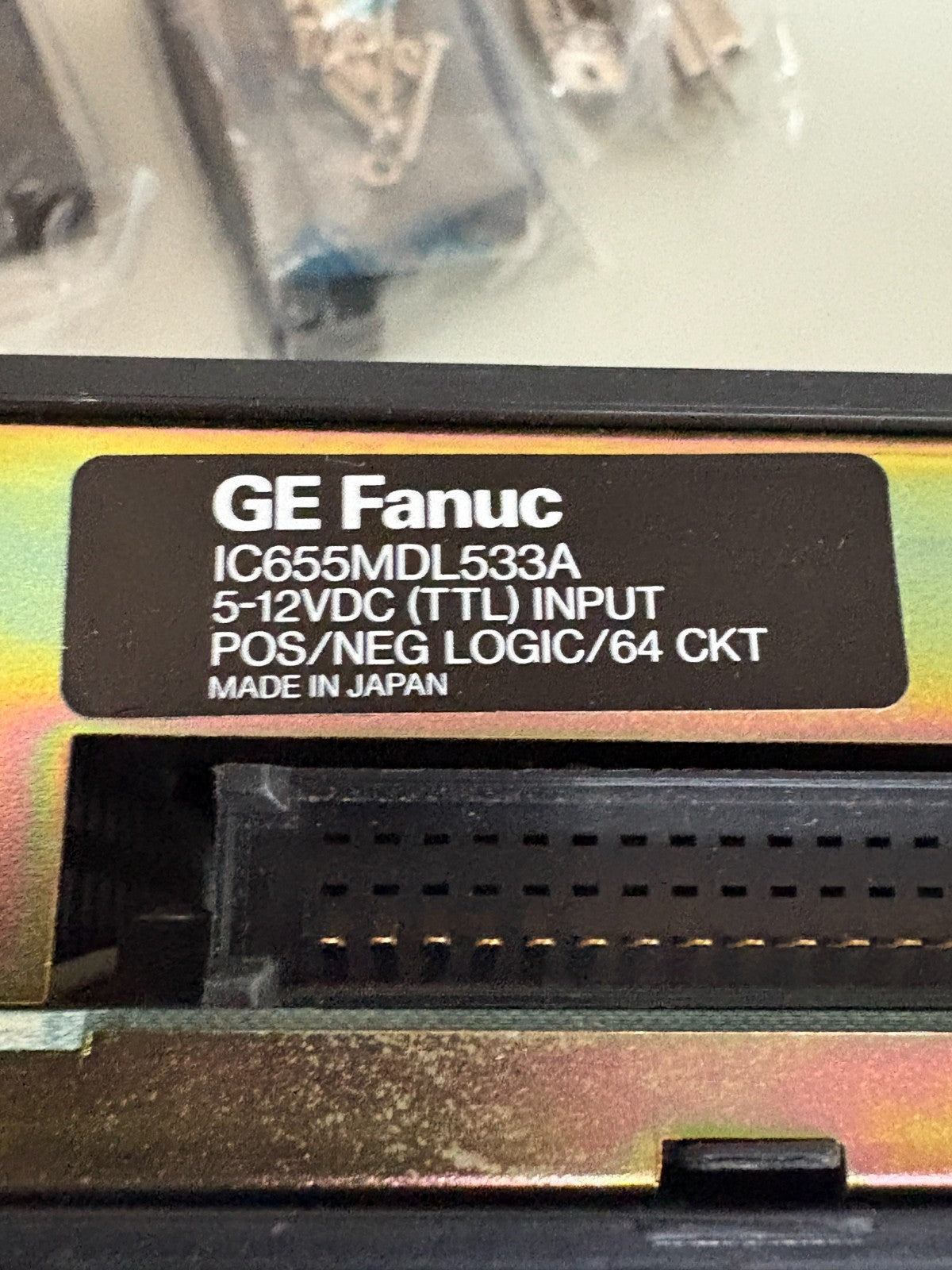 GE FANUC 5-12 VDC P0S/NEG IN/64 IC655 MDL 533A3