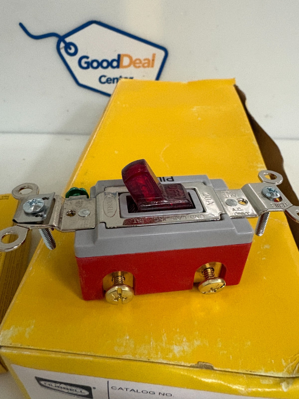HUBBELL RED PILOT SWITCH HBL1222PL 10 PER BOX1