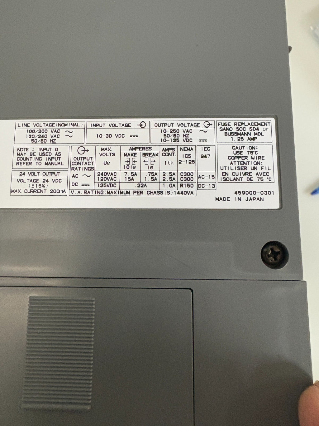 ALLEN BRADLEY I/O PROCESSOR UNIT 40 #1747-L40C C 6