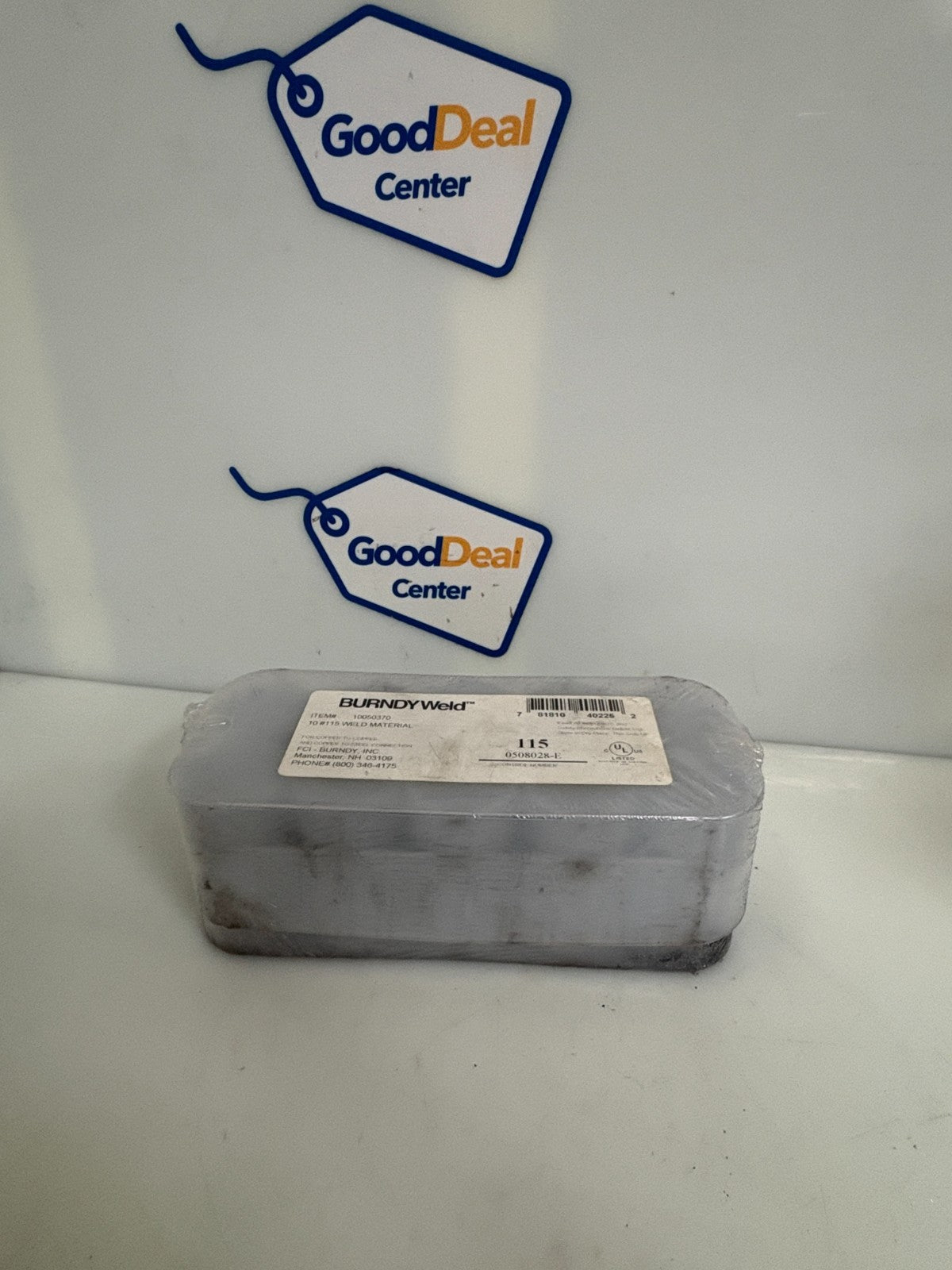 BURNDY WELD WELDING MATERIAL #10050370 10 #115 BOX OF 10