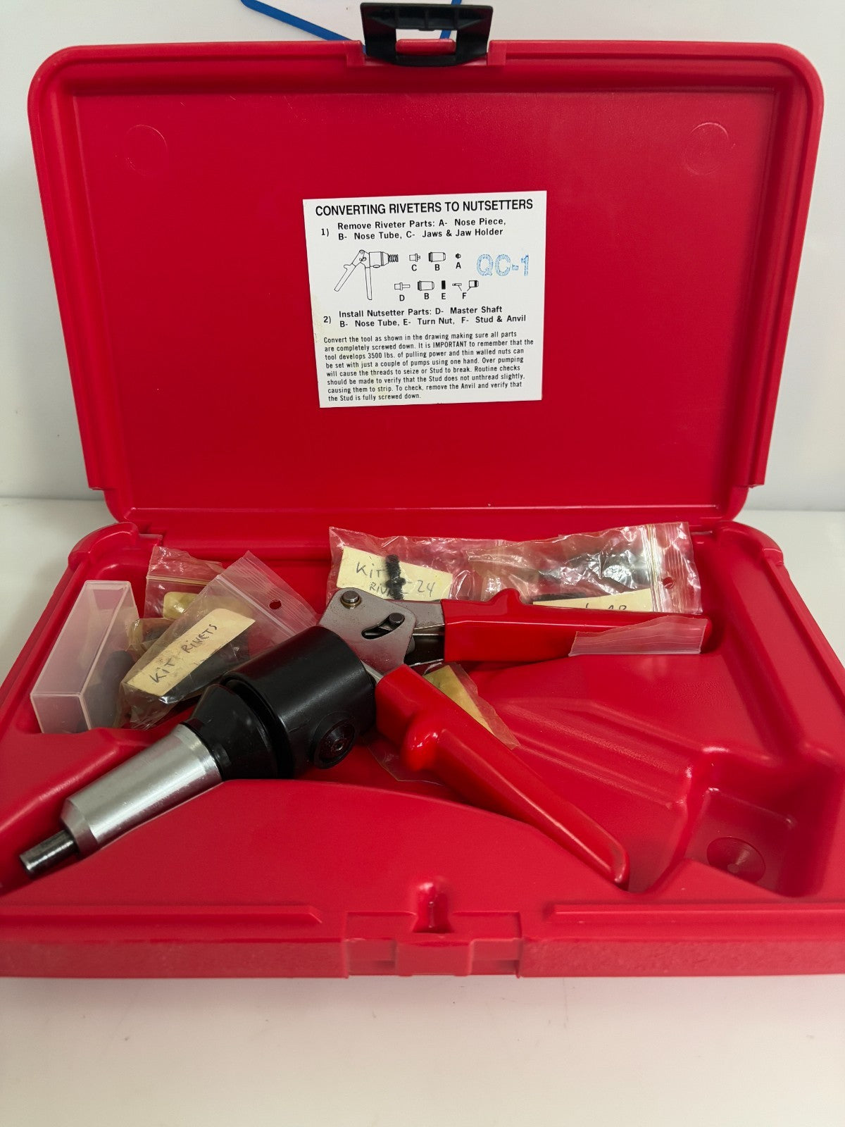 ALCOA FASTENING MANUAL HYDRAULIC TOOL HK-150C