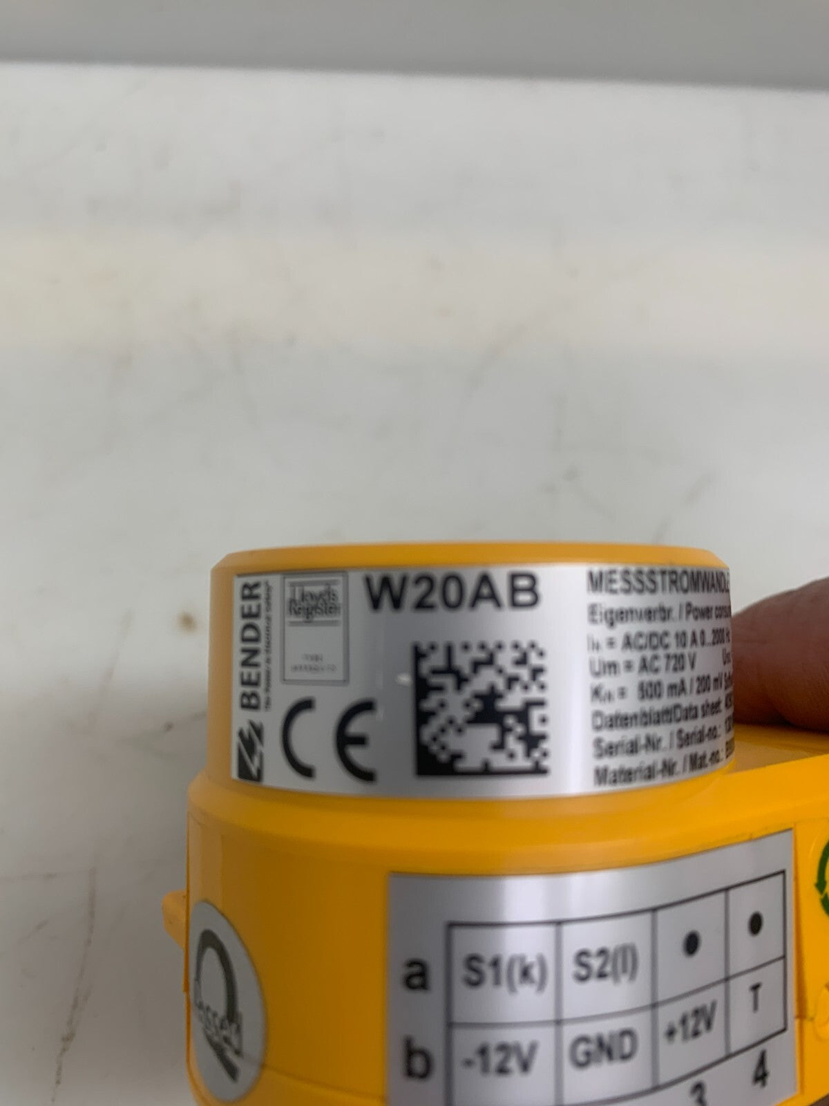 BENDER Current Transformer W20AB / W20AB1