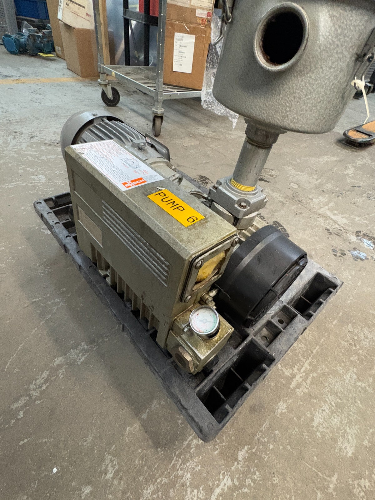 BUSCH ROTARY VANE VACUUM PUMP RC 0040-E506.1003 W/TOSHIBA MOTOR2