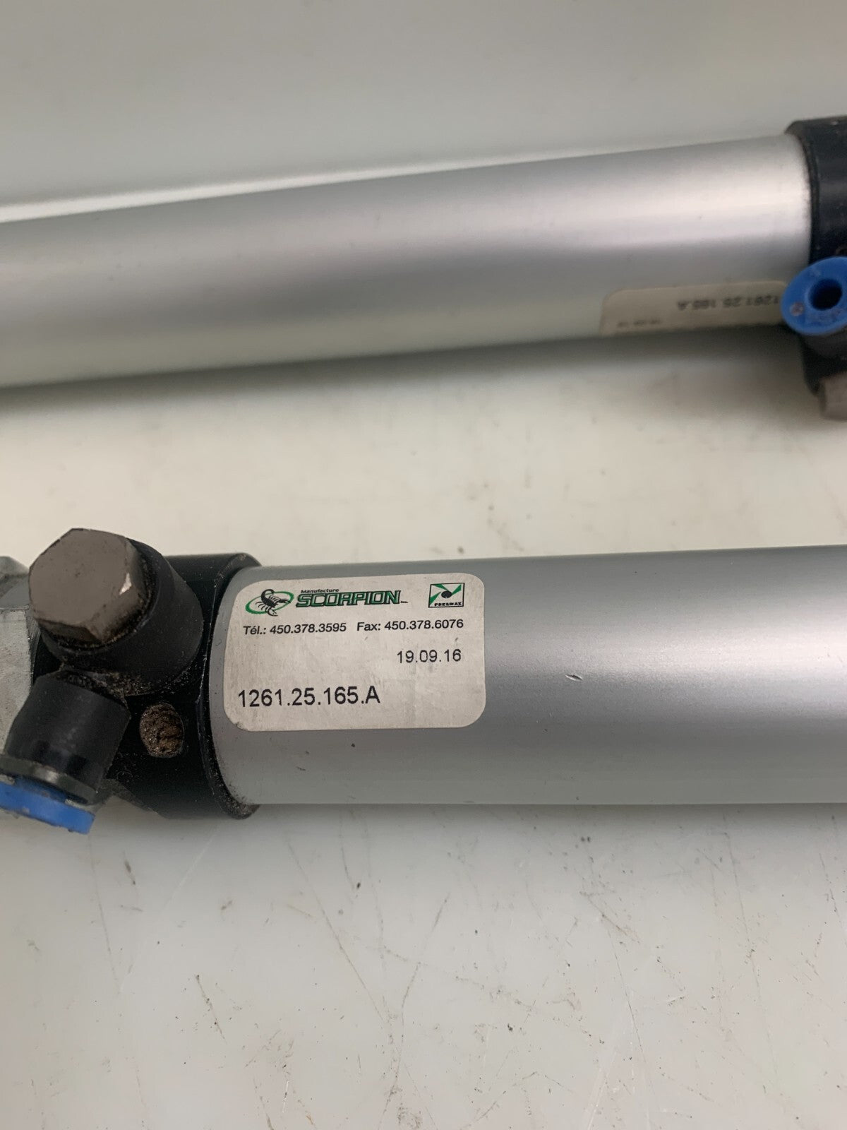 Lot of 2 Pneumax Scorpion Pneumatic Cylinder 1261.25.165.A