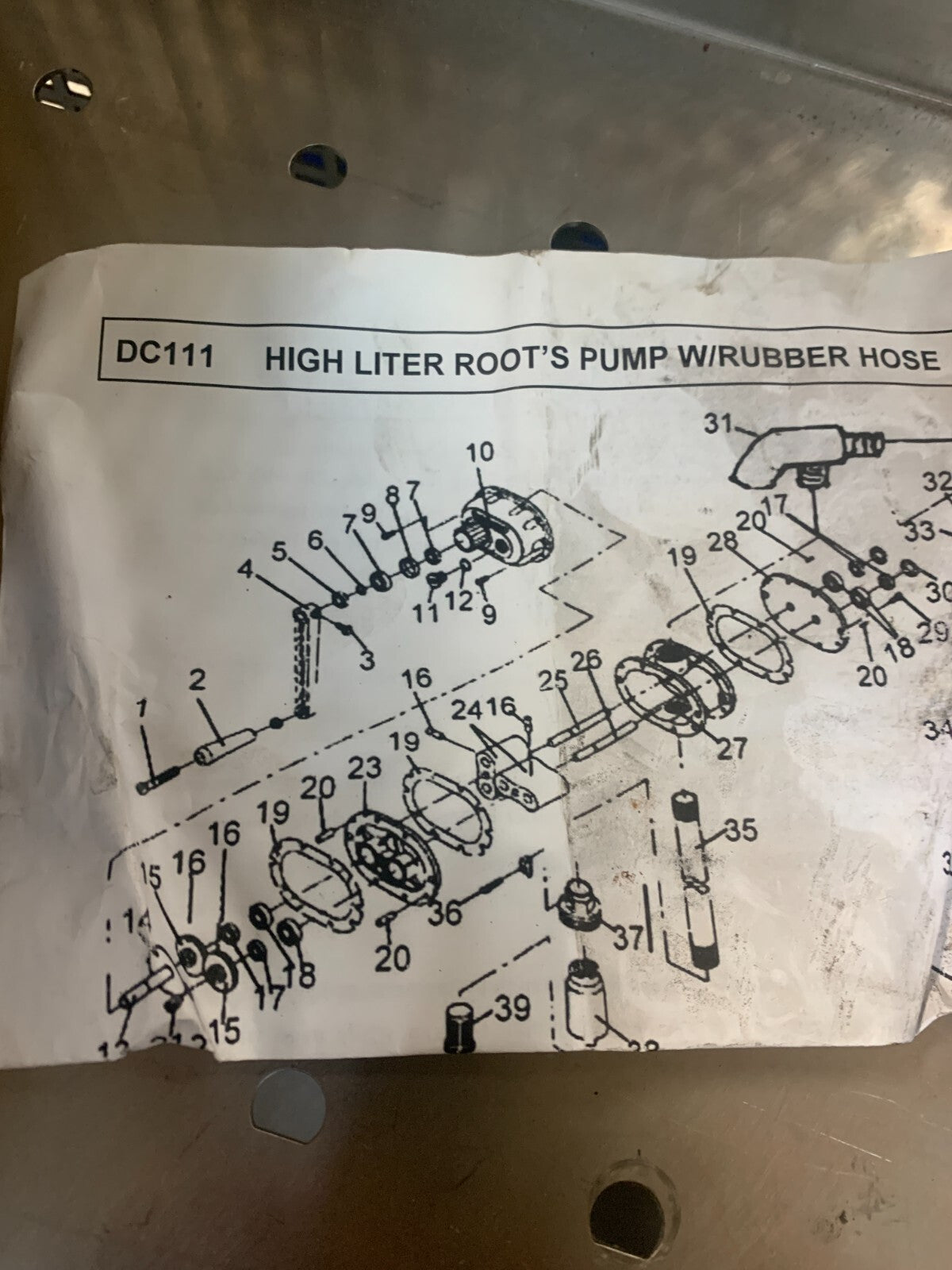 HI-FLOW DRUM PUMP DC111