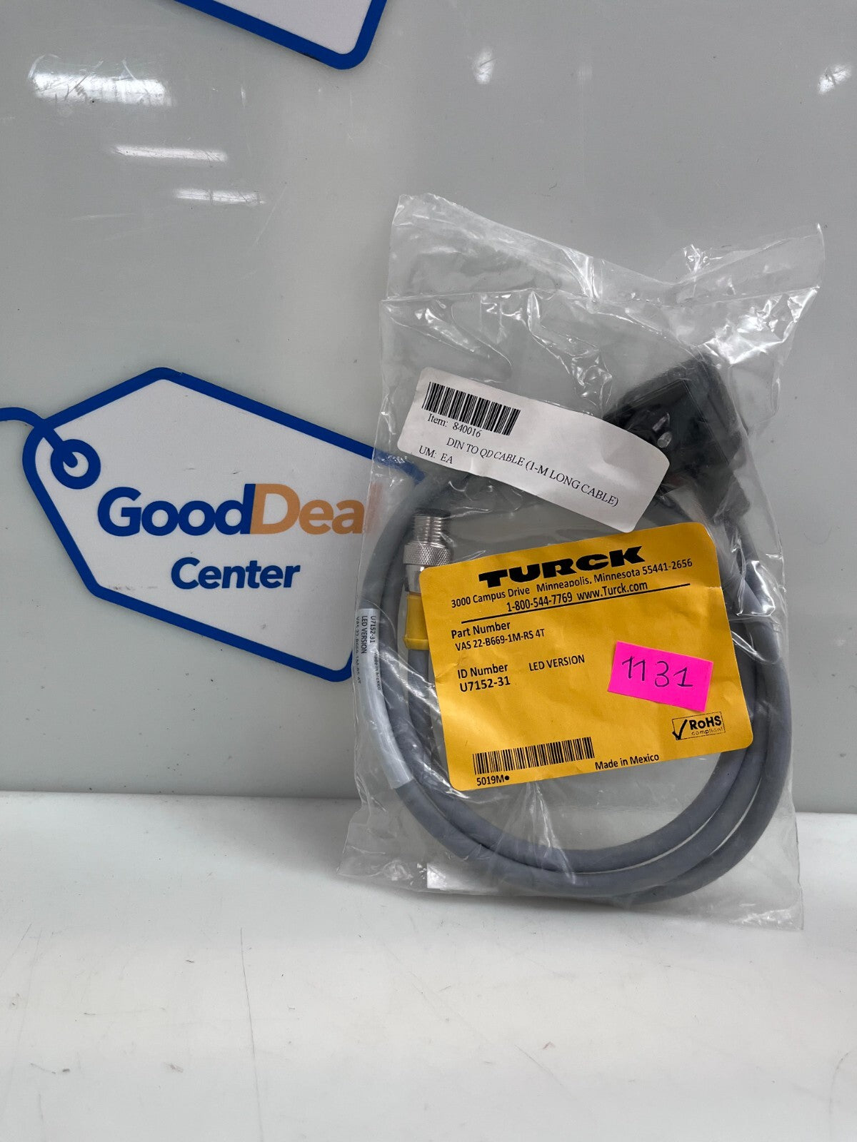 TURCK VAS 22-B669-1M-RS 4T / VAS22B6691MRS4T Cordset