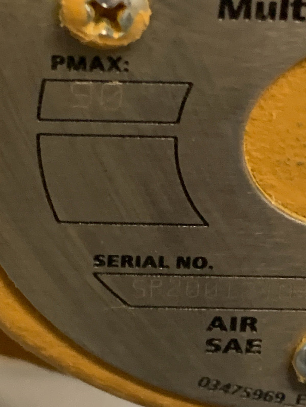 INGERSOLL RAND REVERSIBLE MULTI VANE AIR MOTOR 8.15 HP 92RA014  682 RPM6
