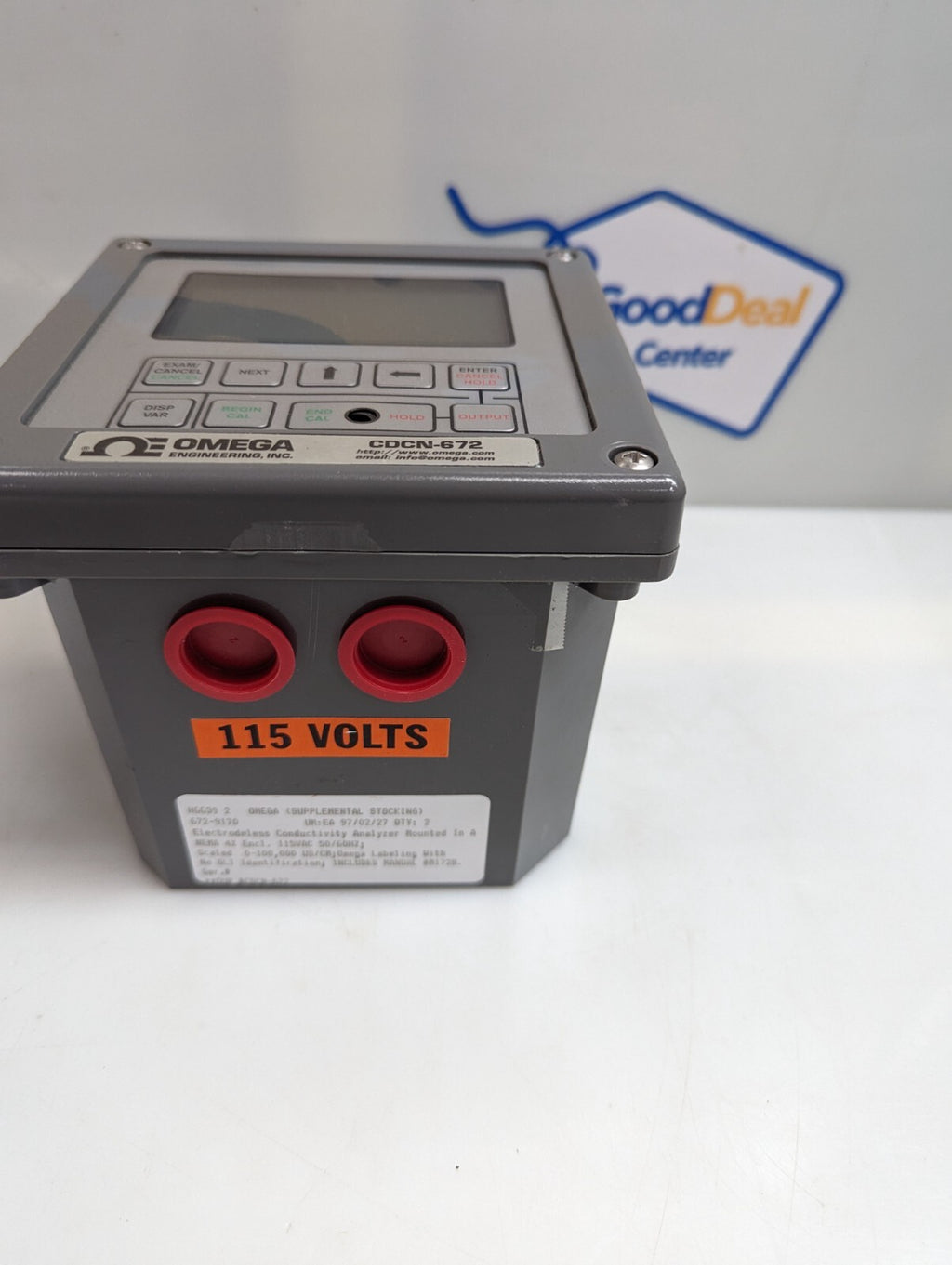 Omega Engineering Conductivity Analyser CDCN-672, 115 Volts